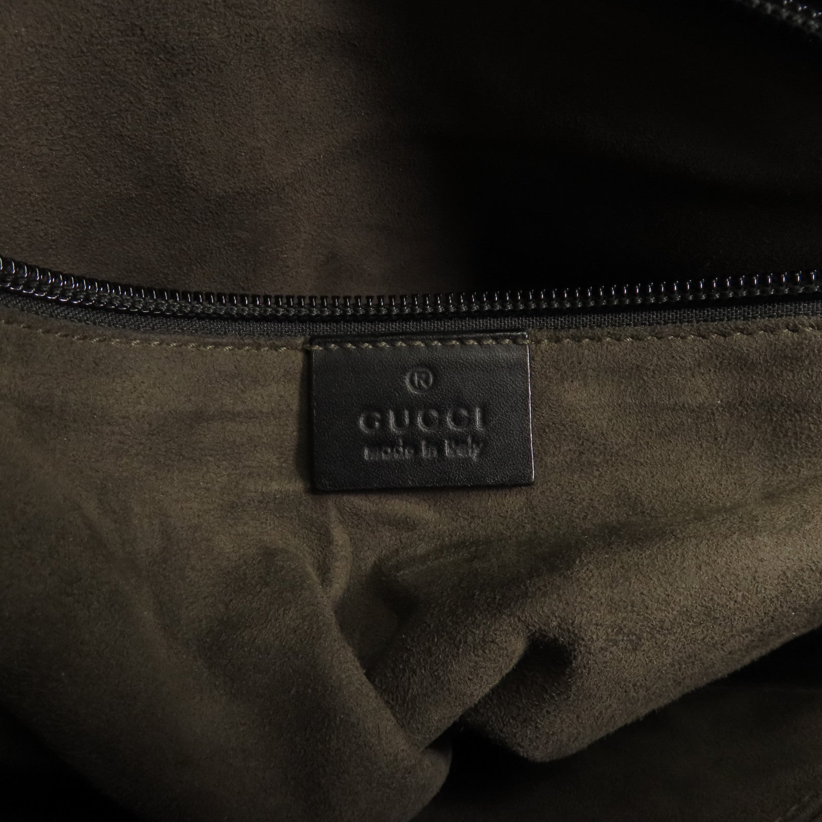 GUCCI GG SHW Shoulder Bag Calfskin Leather 406408 Black