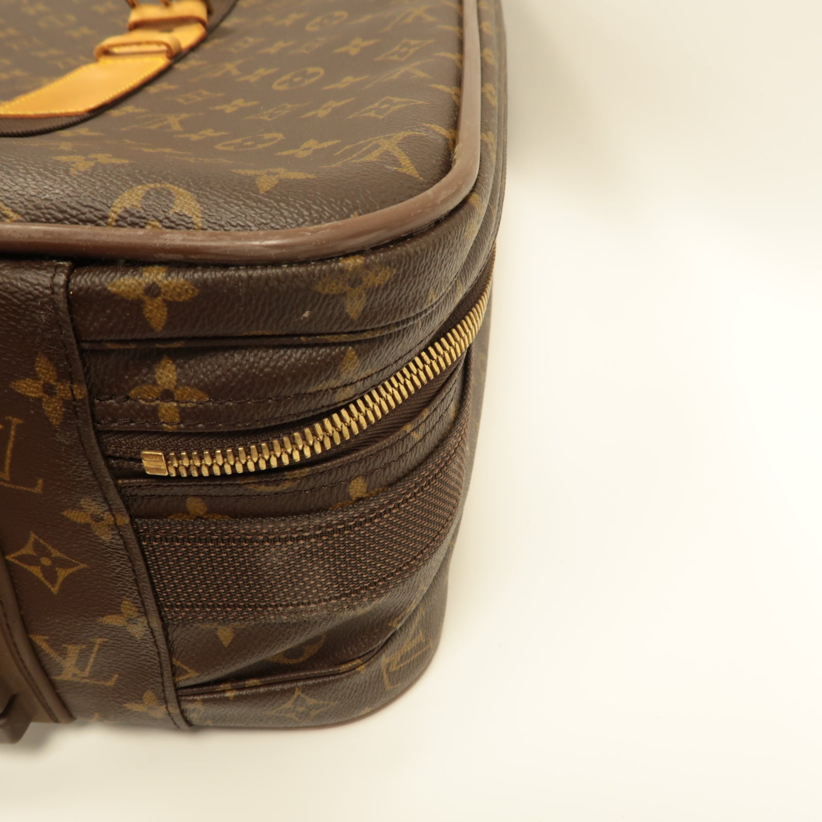 LOUIS VUITTON 【激減優惠】Monogram Satellite 70金扣行李箱啡色