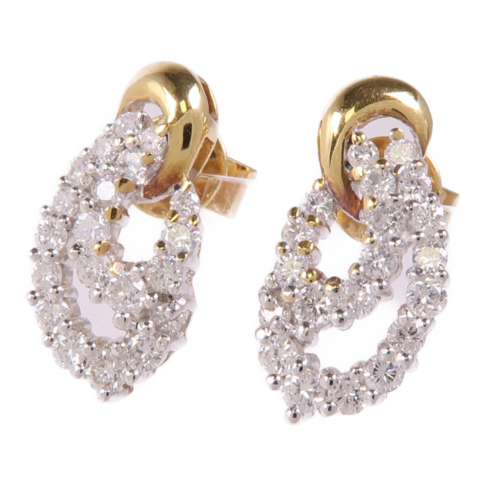 JEWELRY 【激減優惠】18K黃金Diamond Earrings鑽石耳環