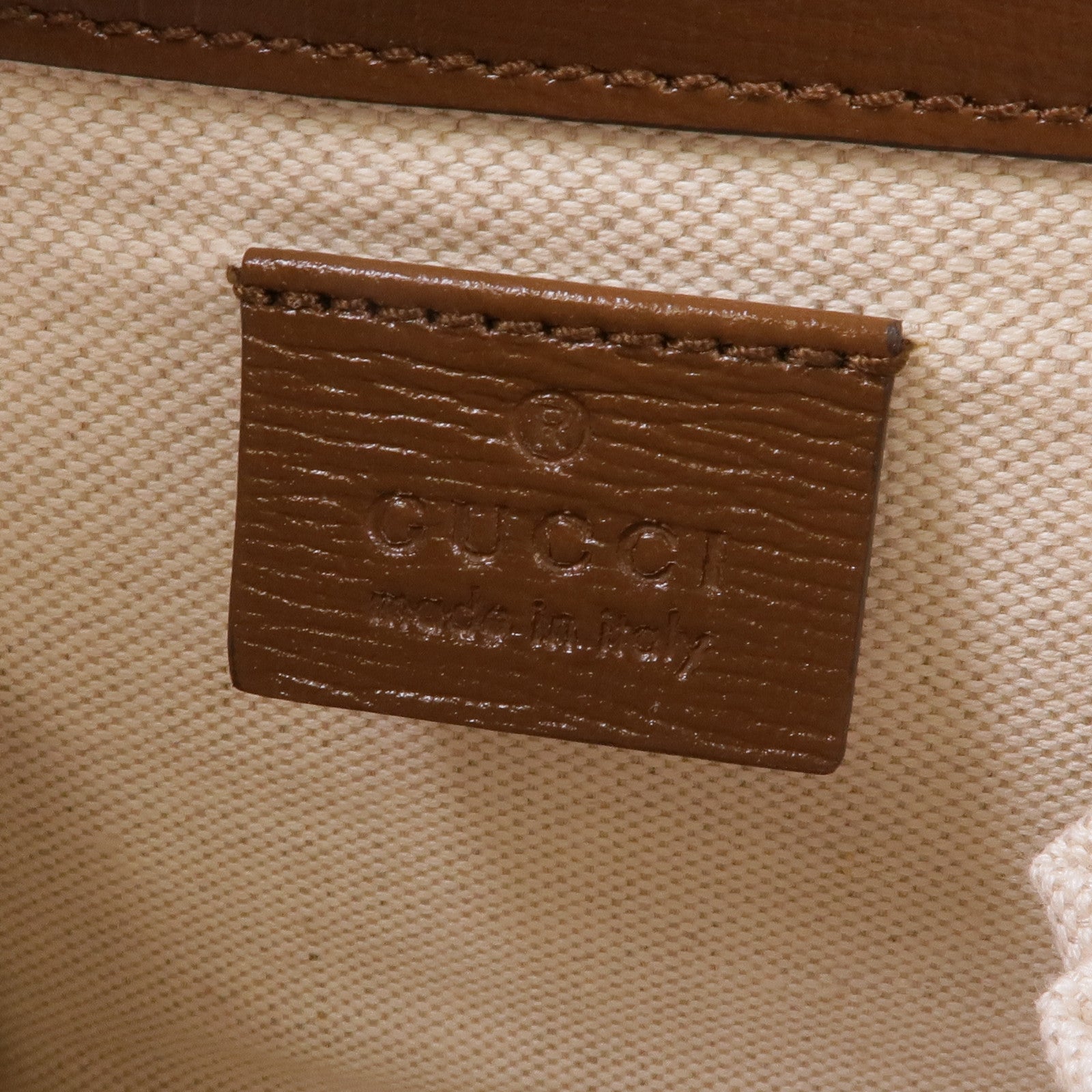 GUCCI 塗層帆布Hand Bag金扣手挽袋