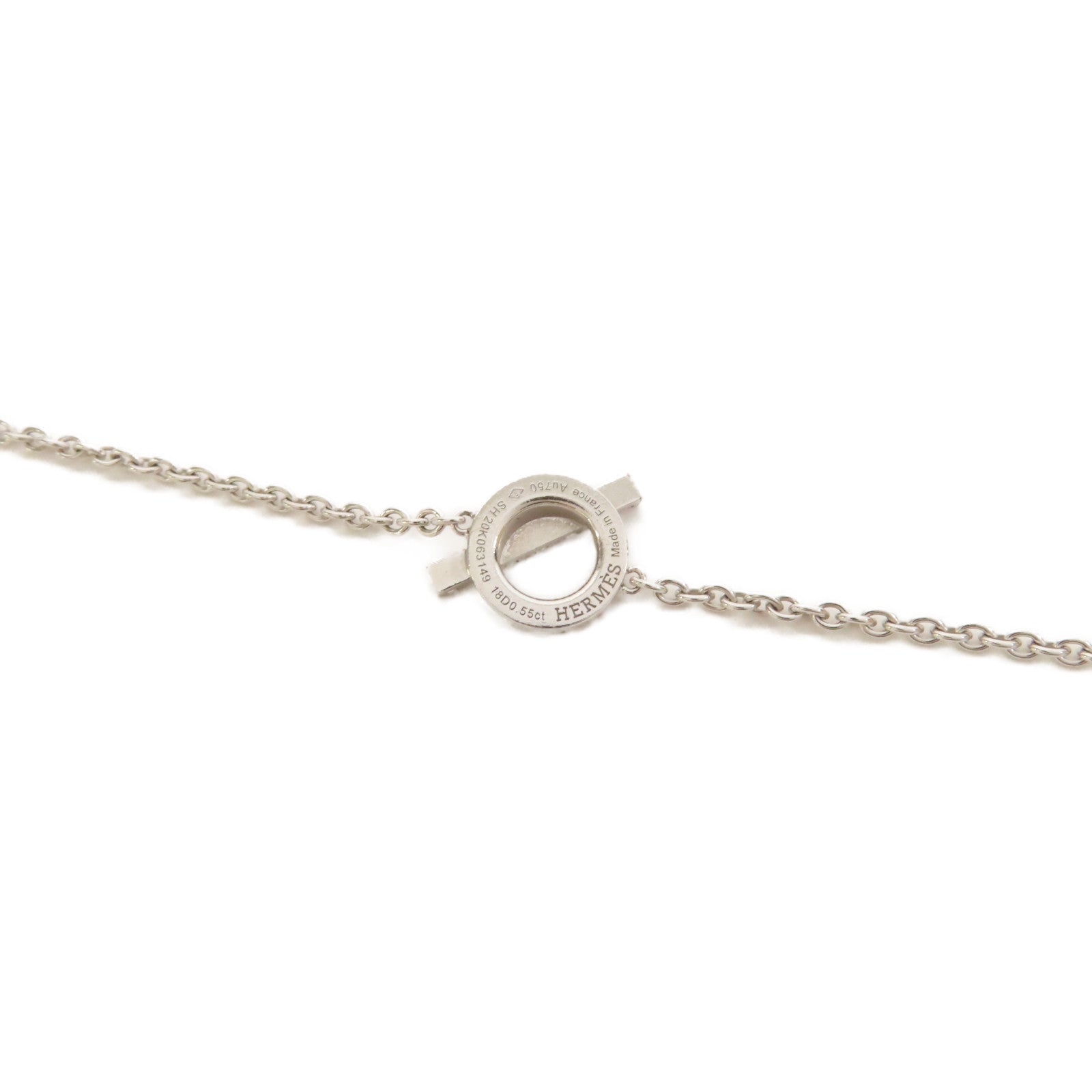HERMES 【激減優惠】18K白金Finesse Bracelet 0.55ct鑽石手鏈