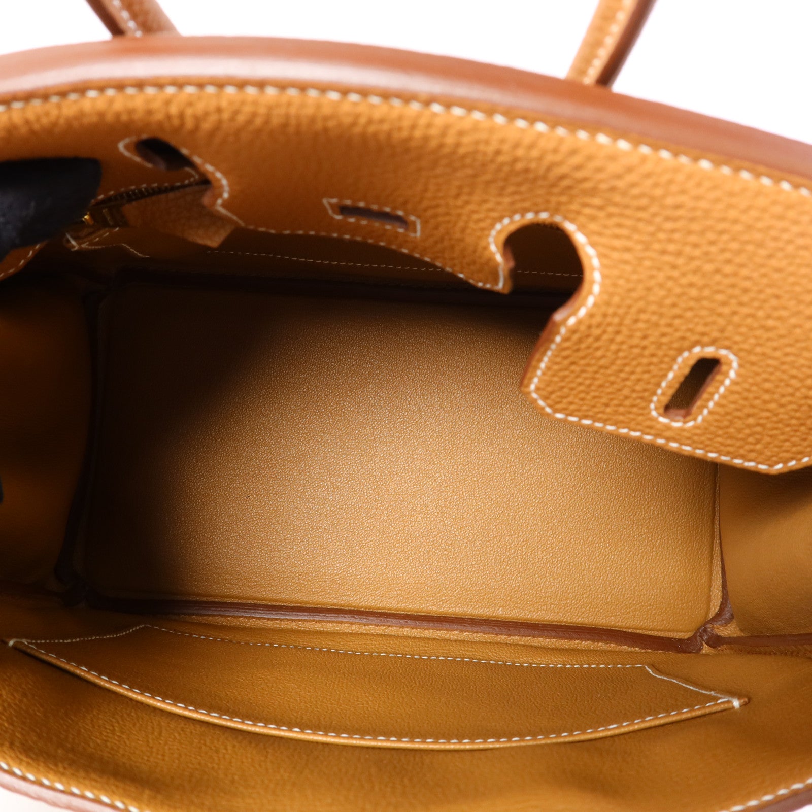 HERMES Togo皮革Birkin 25金扣手挽袋Gold