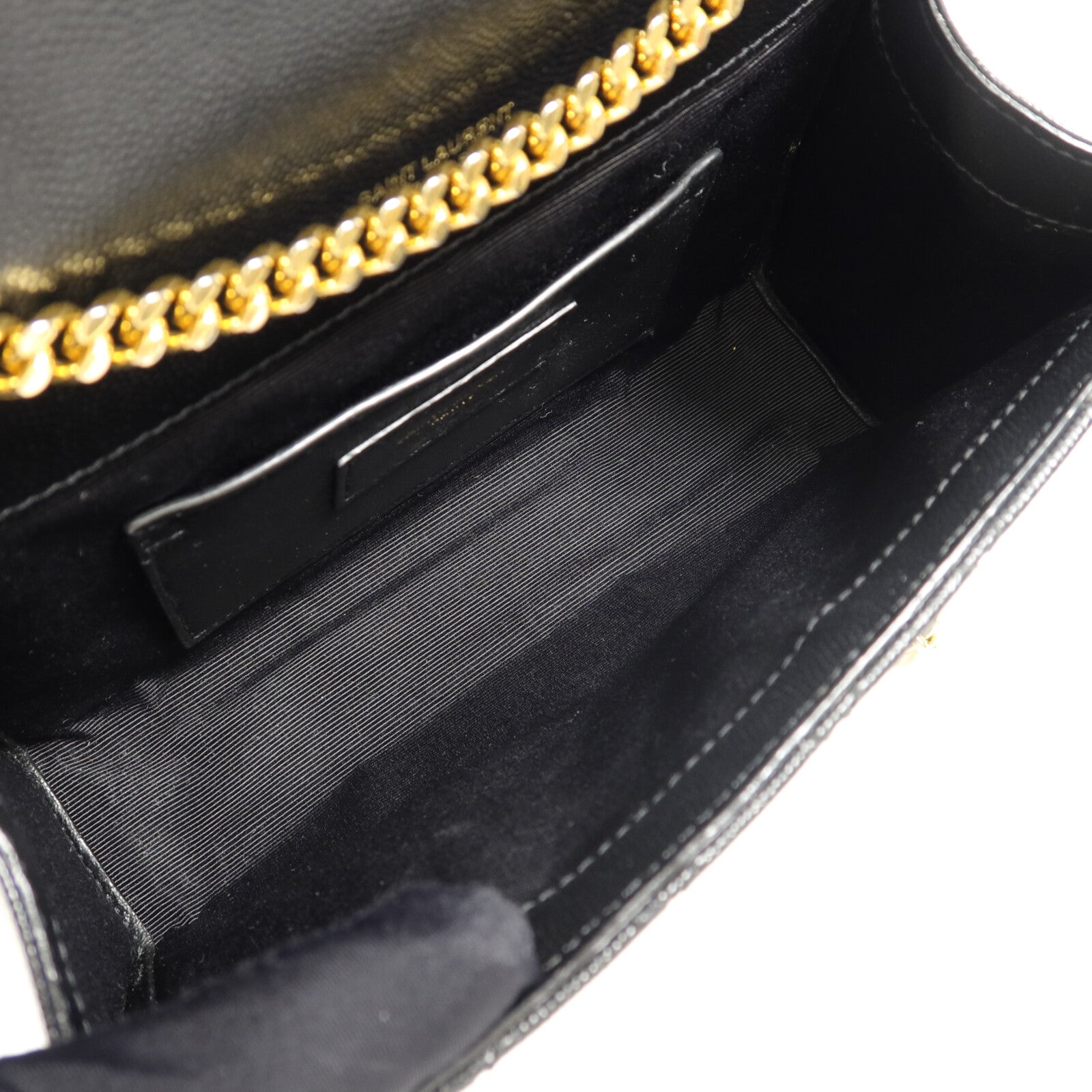 SAINT LAURENT 牛皮皮革Envelope鏈帶肩背袋