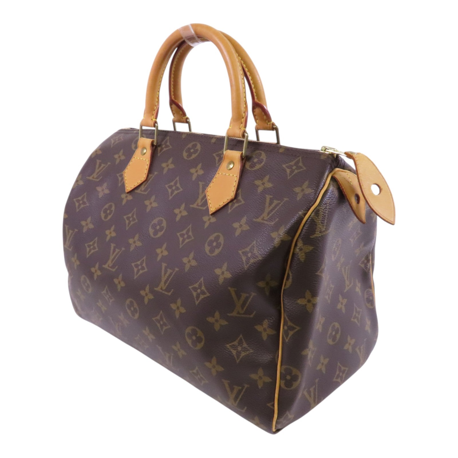 LOUIS VUITTON Monogram Speedy 30金扣手挽袋