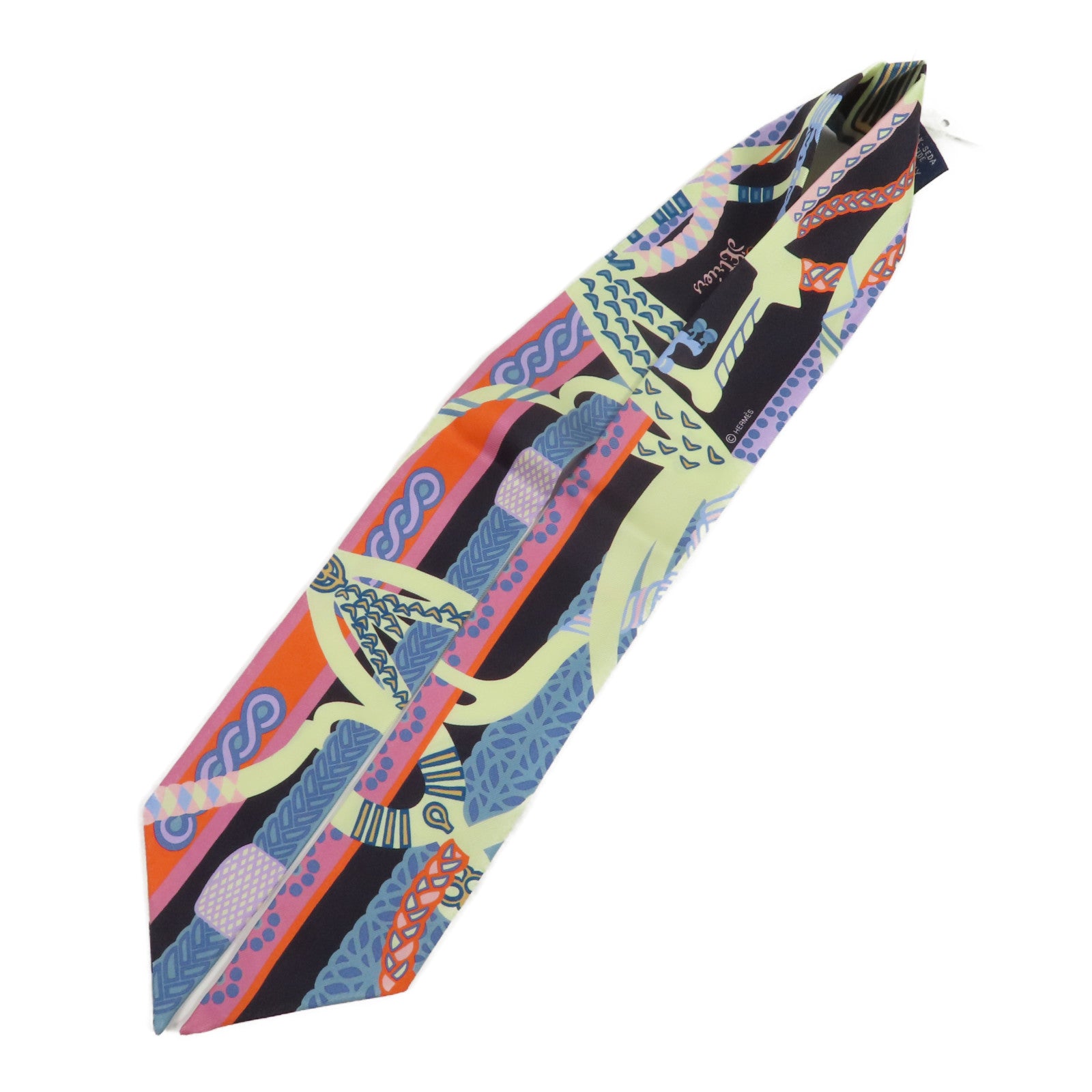 HERMES 絲質Twilly絲巾