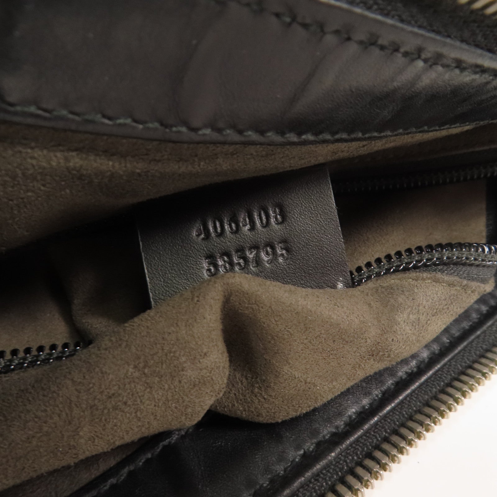 GUCCI GG SHW Shoulder Bag Calfskin Leather 406408 Black