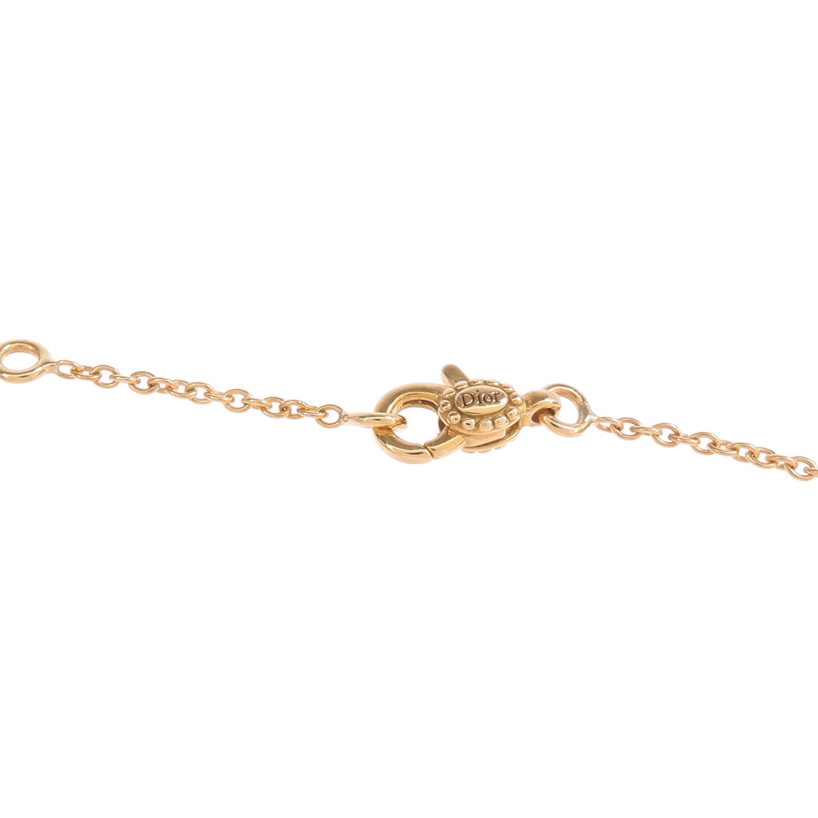 Dior 18K黃金/白金Rose Celeste Necklace鑽石/珍珠母貝項鍊