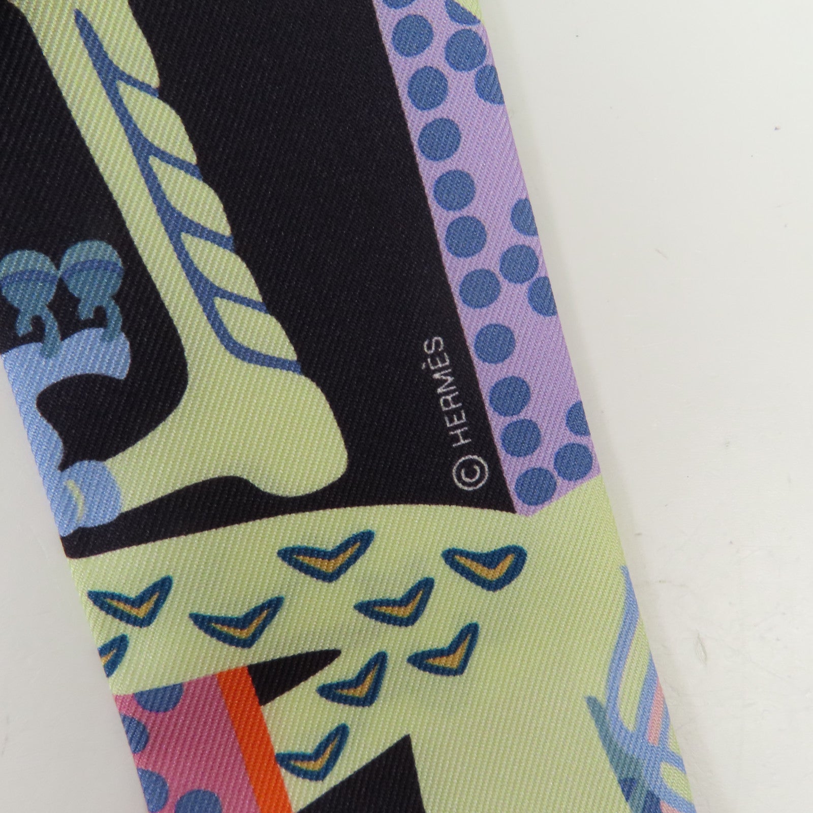 HERMES 絲質Twilly絲巾