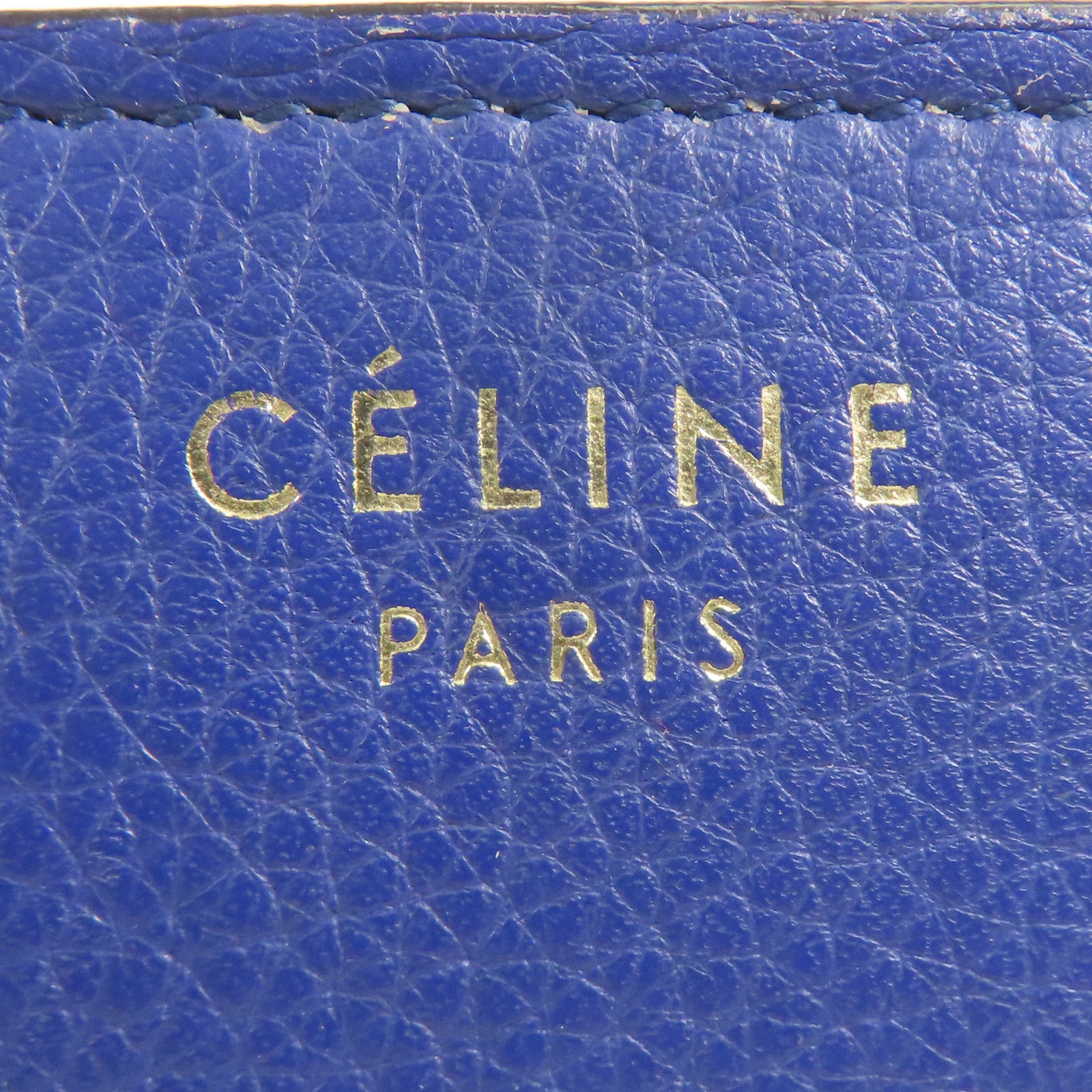 CELINE 牛皮皮革Micro Luggage金扣肩背袋