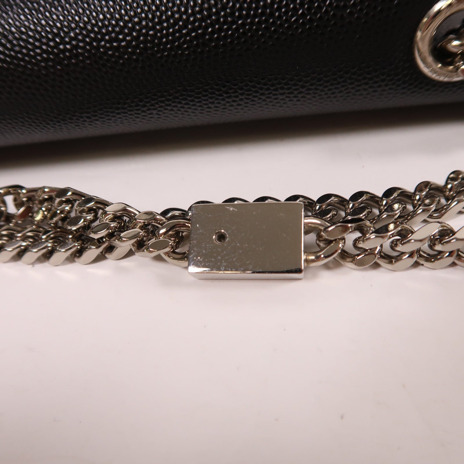 SAINT LAURENT 牛皮皮革Kate銀扣肩背袋
