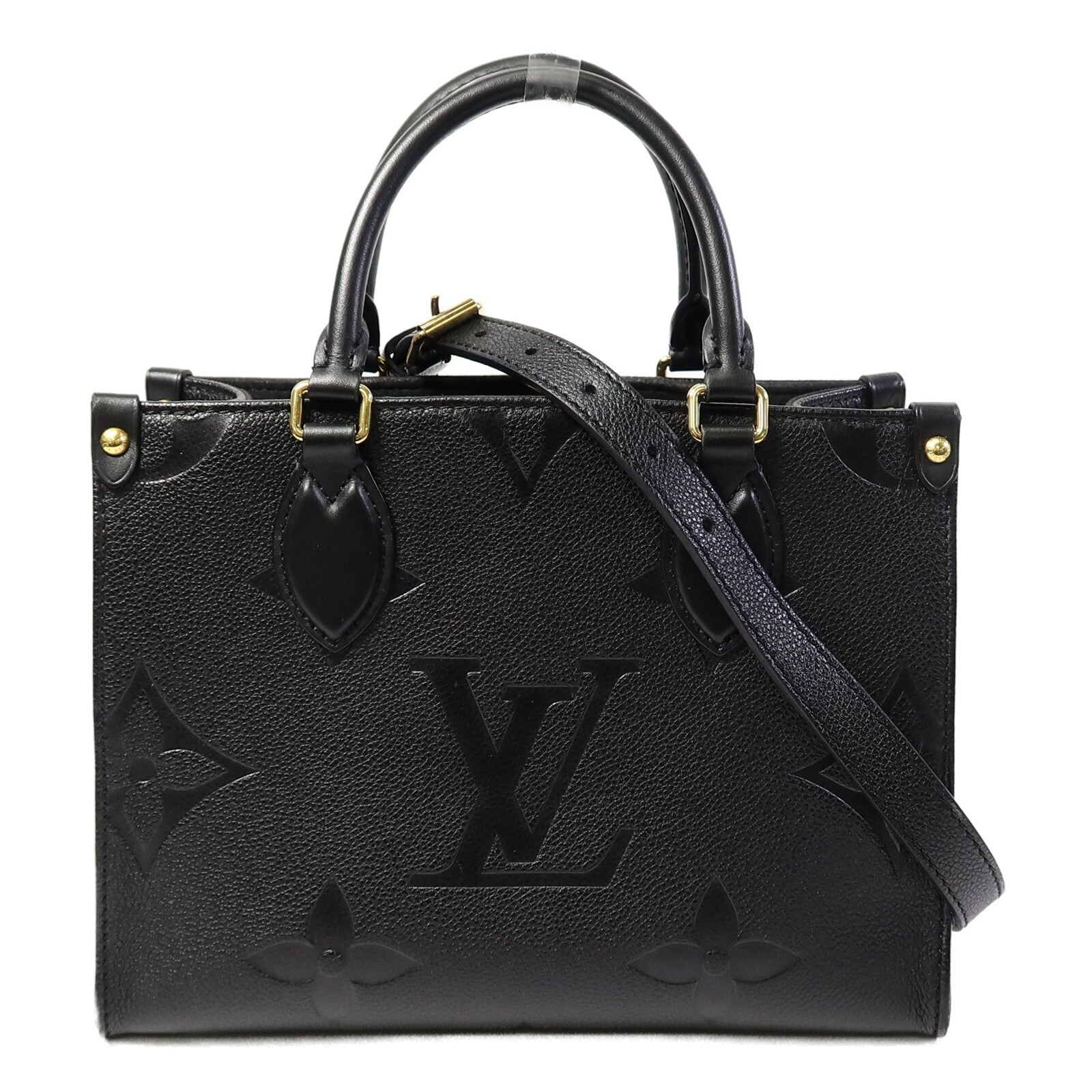 LOUIS VUITTON Monogram Empreinte On The Go PM手挽肩背兩用袋