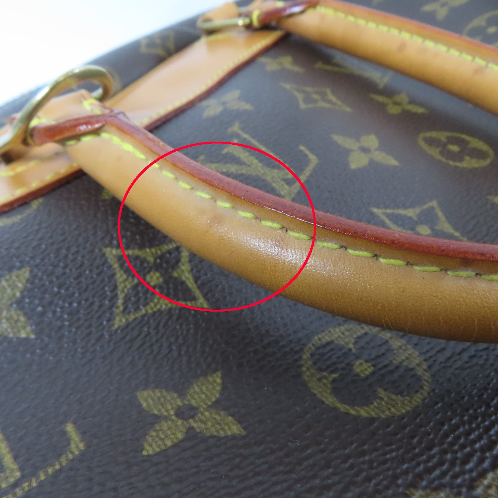 LOUIS VUITTON Monogram Trouville金扣手挽袋啡色