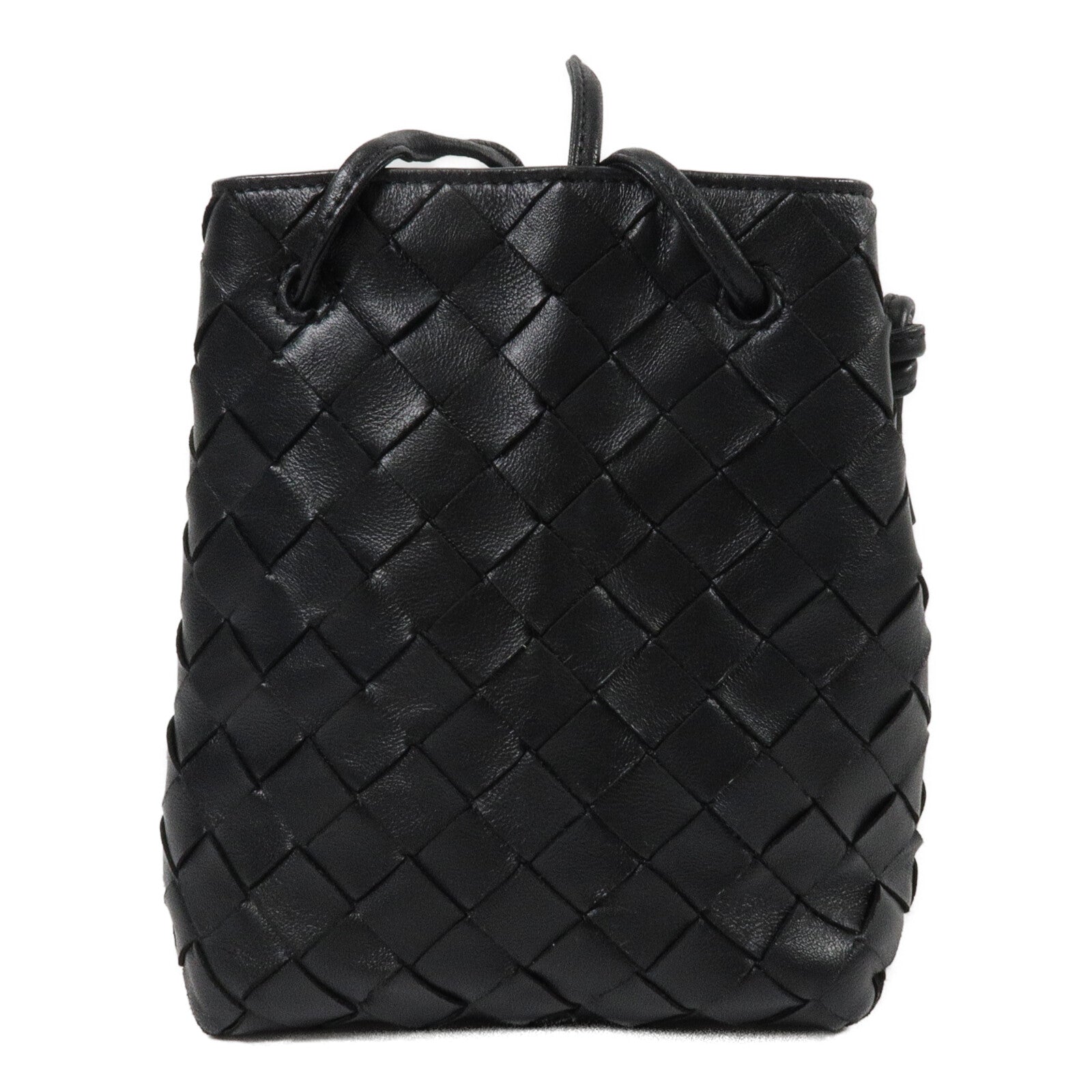 BOTTEGA VENETA 羊皮皮革Intrecciato Small Drawstring Bucket肩背袋