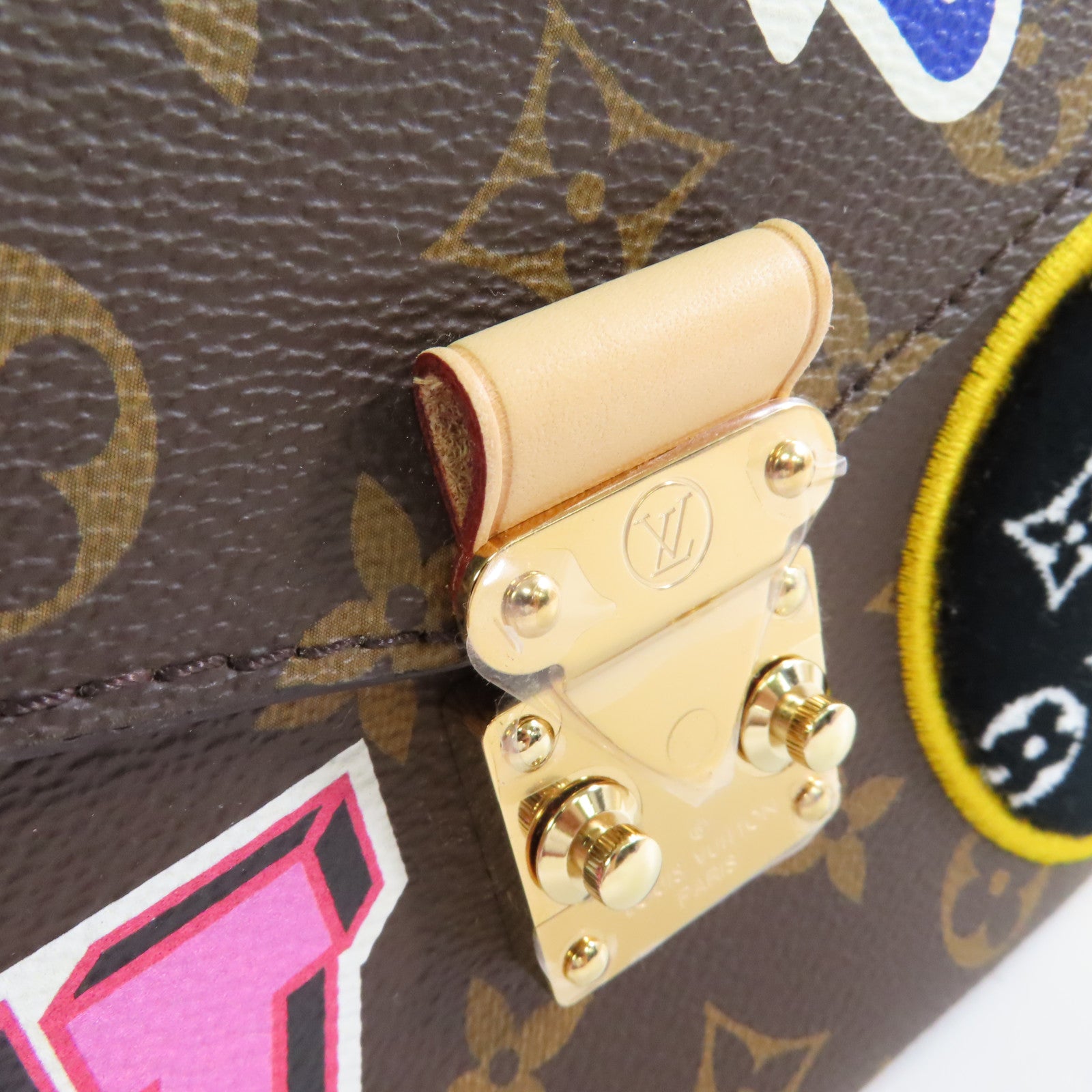 LOUIS VUITTON Monogram Pochette Metis 2Way Shoulder Bag金扣手挽肩背兩用袋啡色
