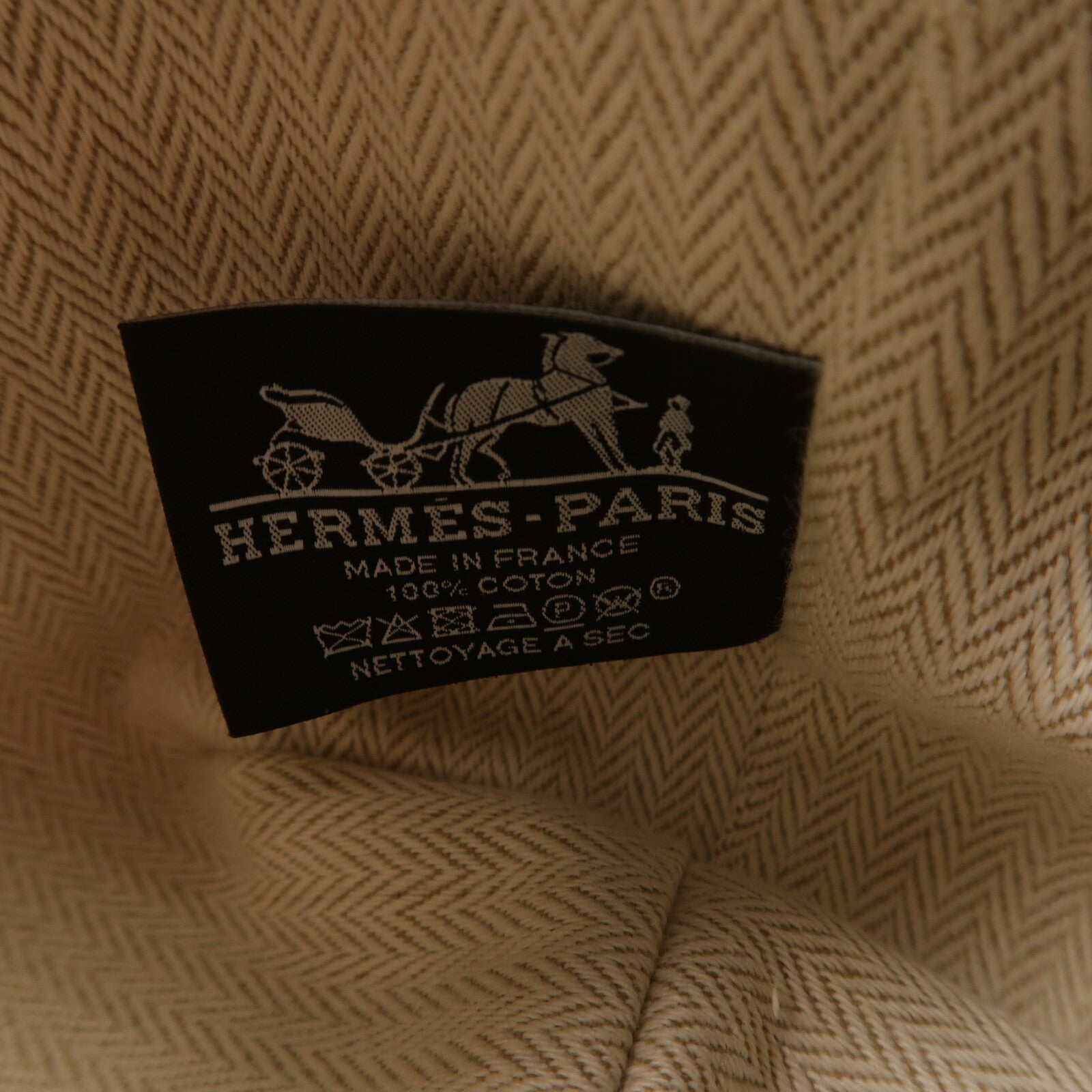 HERMES 帆布Bride A Brac PM手挽袋Orange