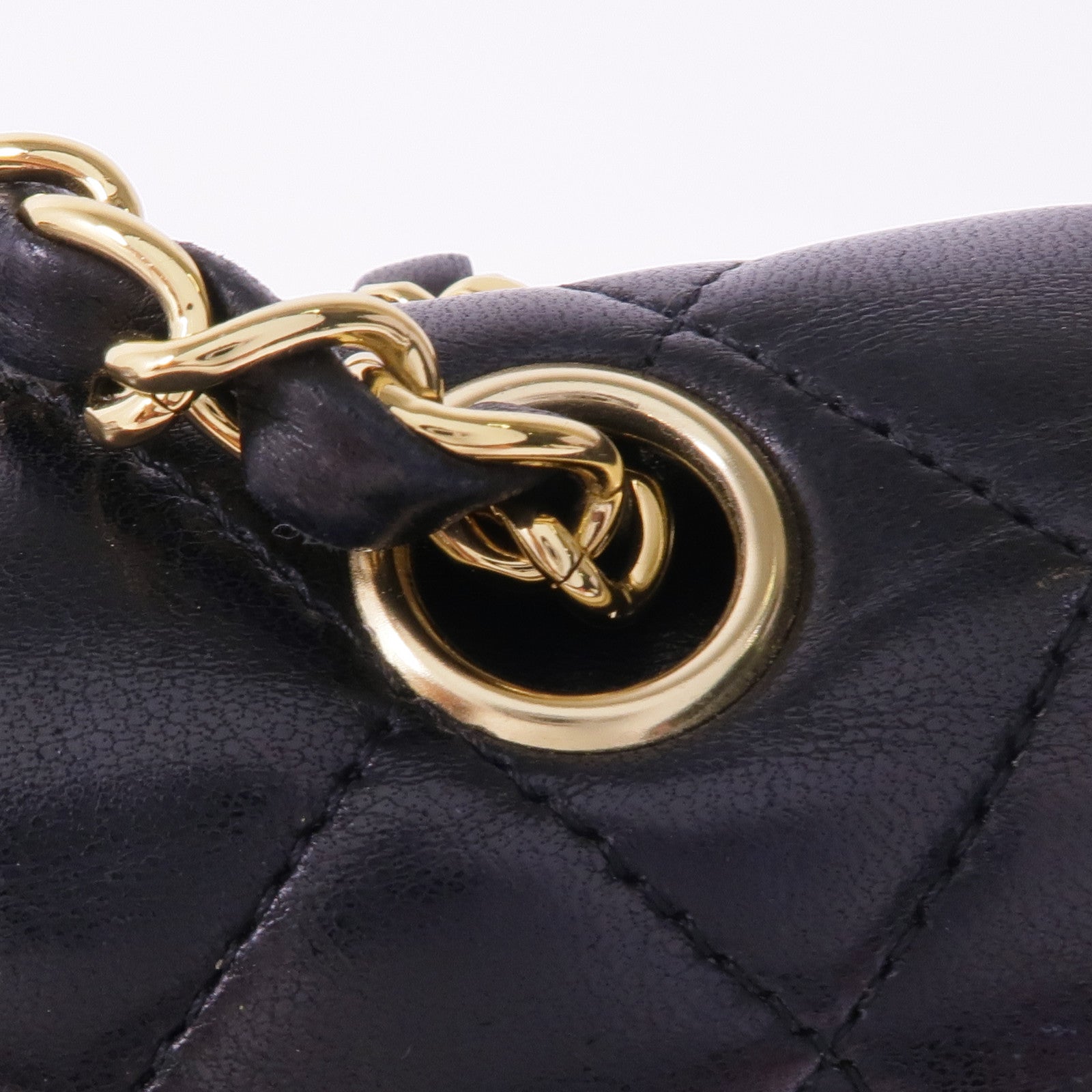 CHANEL 羊皮皮革Classic 25金扣手挽肩背兩用袋