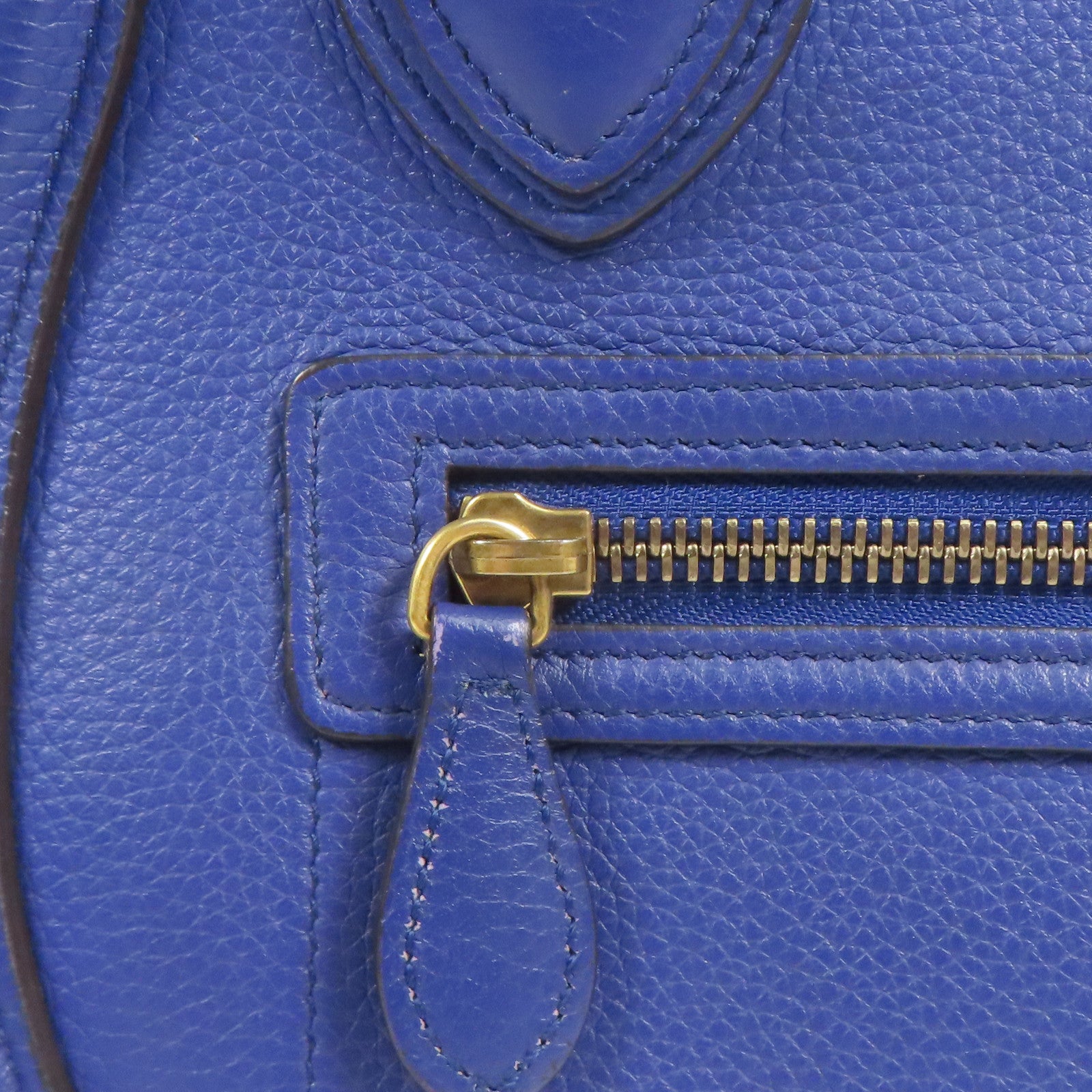 CELINE 牛皮皮革Micro Luggage金扣肩背袋