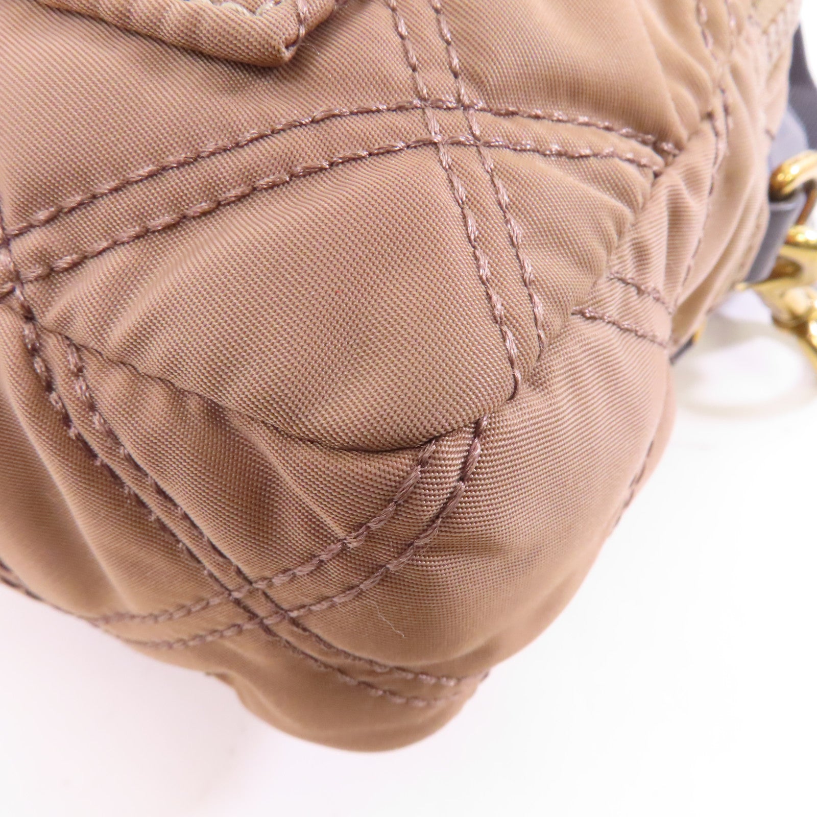 MARC JACOBS 尼龍Shoulder Bag金扣肩背袋啡色
