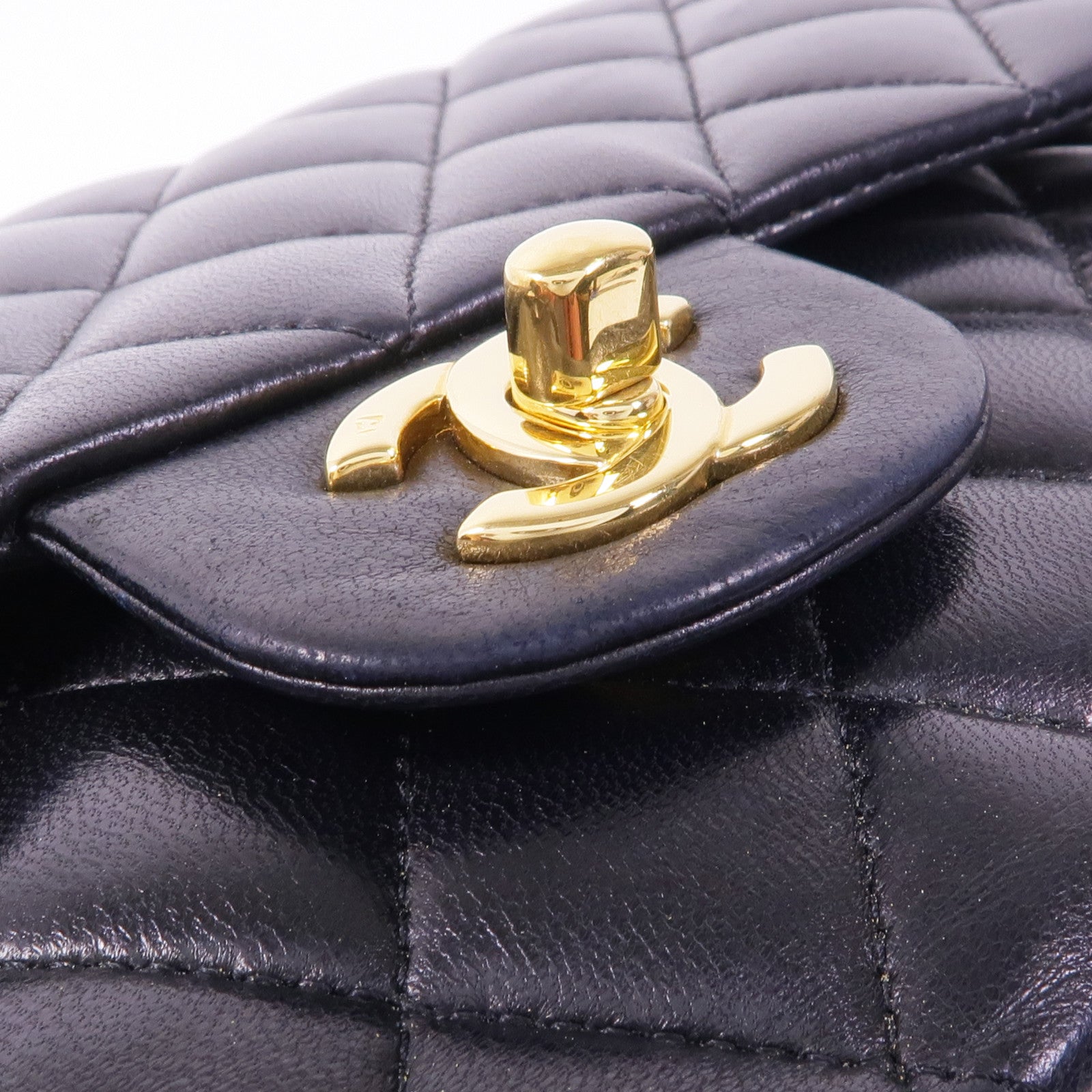 CHANEL 羊皮皮革Classic 25金扣手挽肩背兩用袋