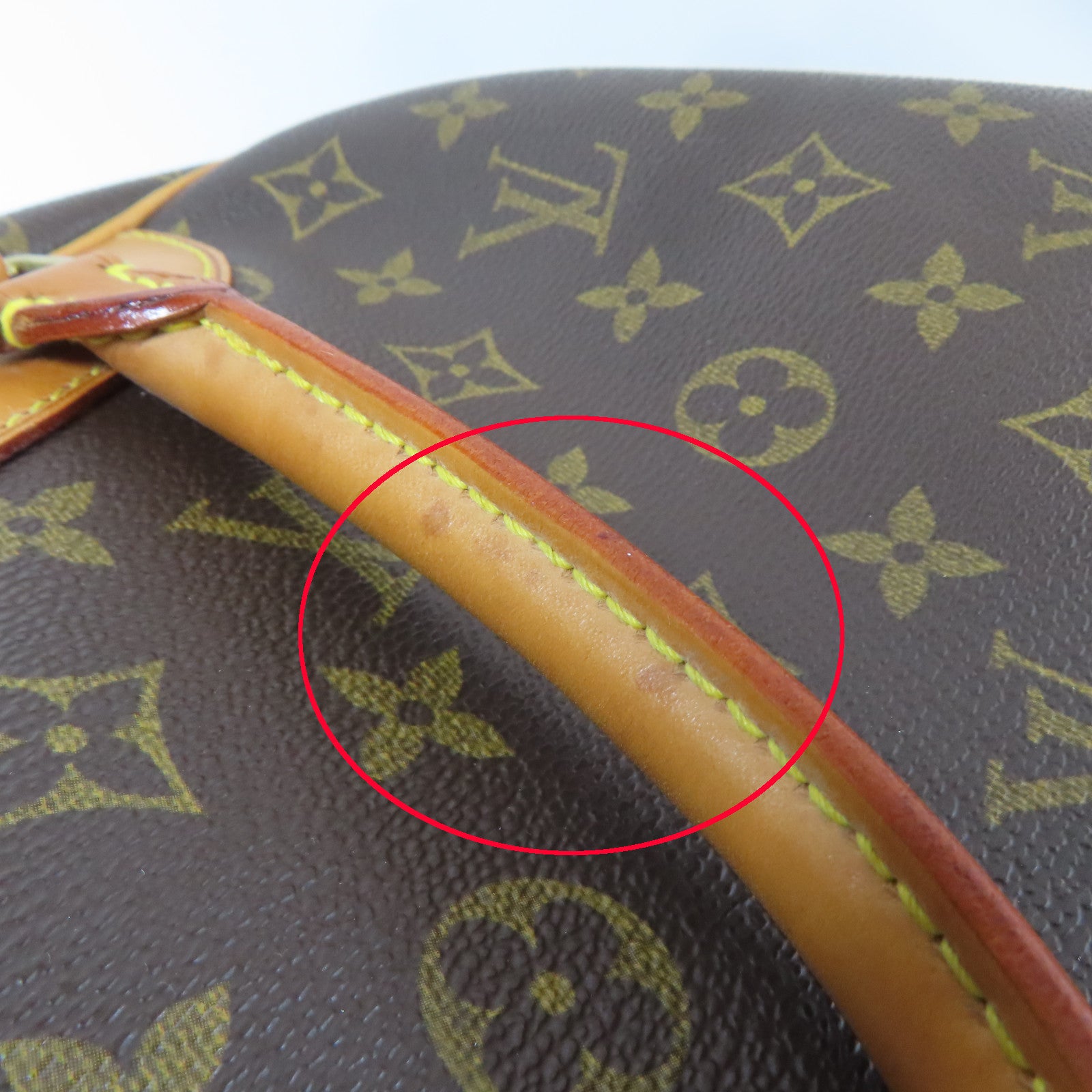 LOUIS VUITTON Monogram Trouville金扣手挽袋啡色