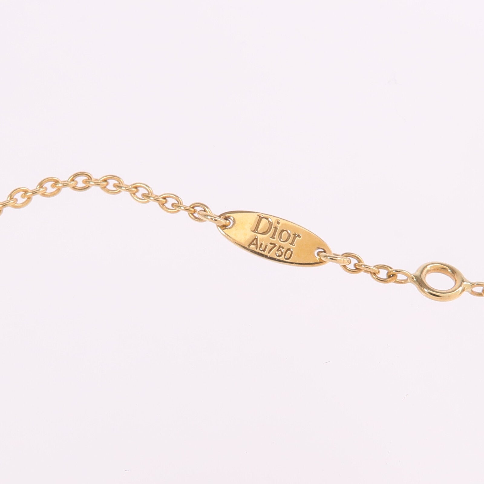 Dior 18K黃金/白金Rose Celeste Necklace鑽石/珍珠母貝項鍊