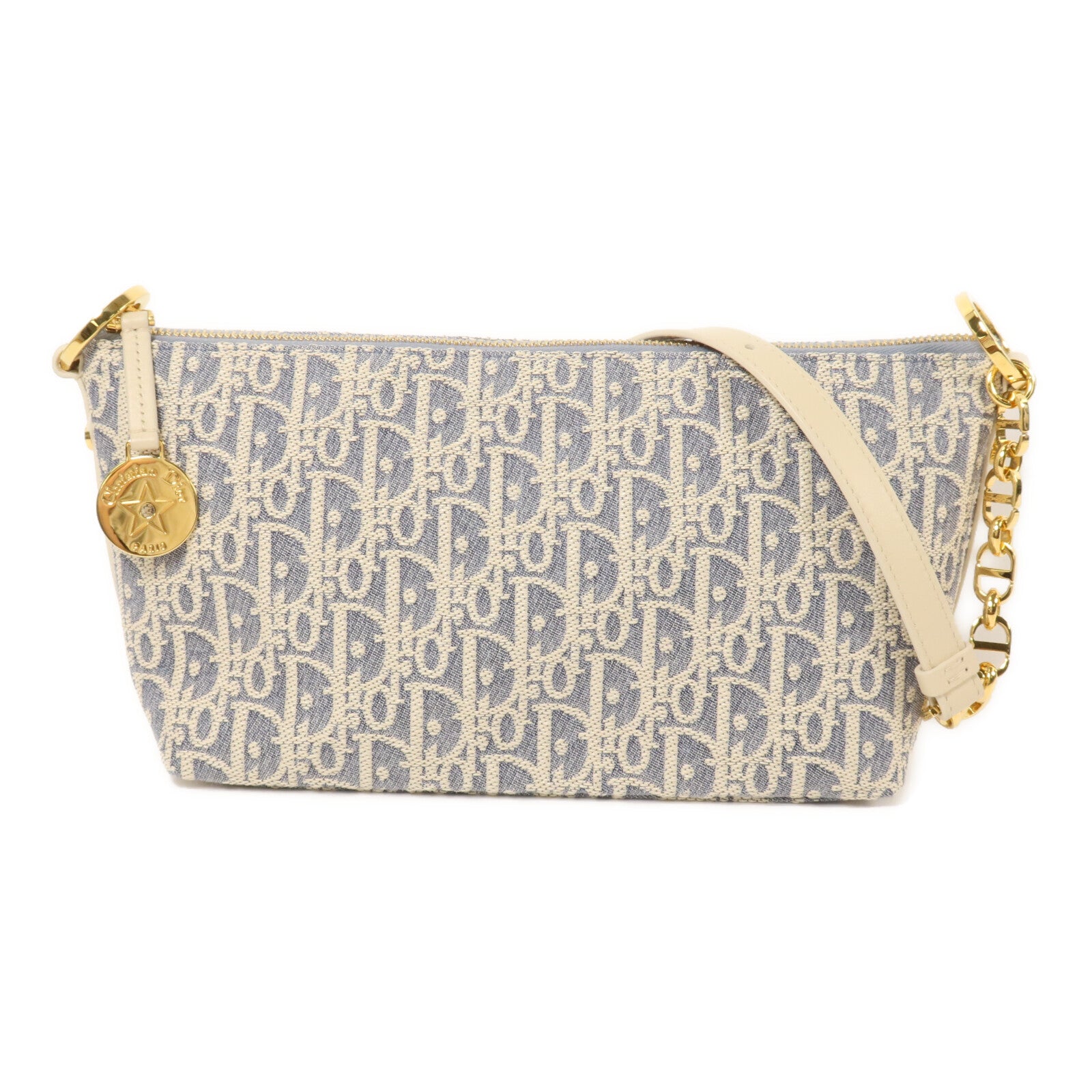 Dior 帆布Chain Shoulder鏈帶肩背袋