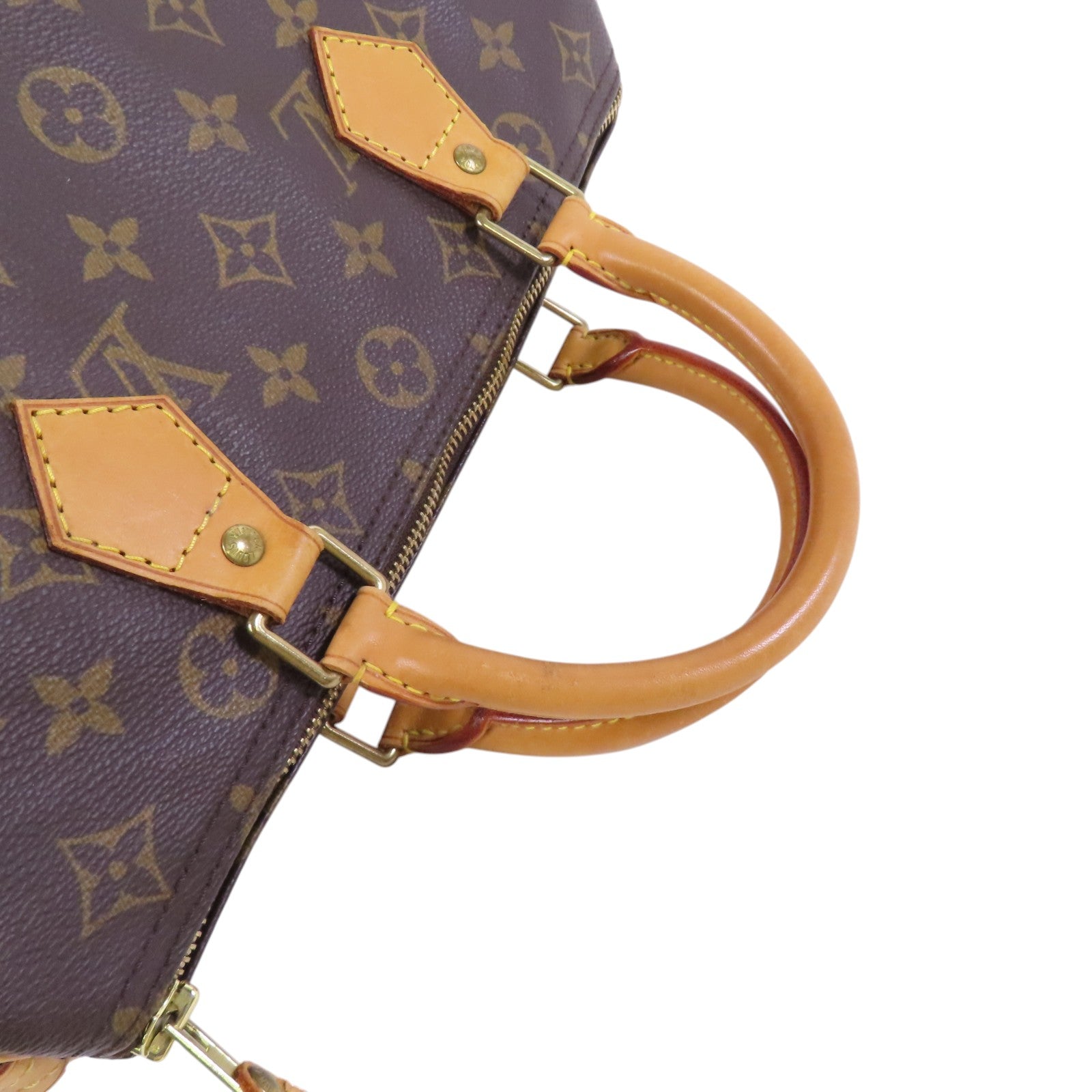 LOUIS VUITTON Monogram Speedy 30金扣手挽袋