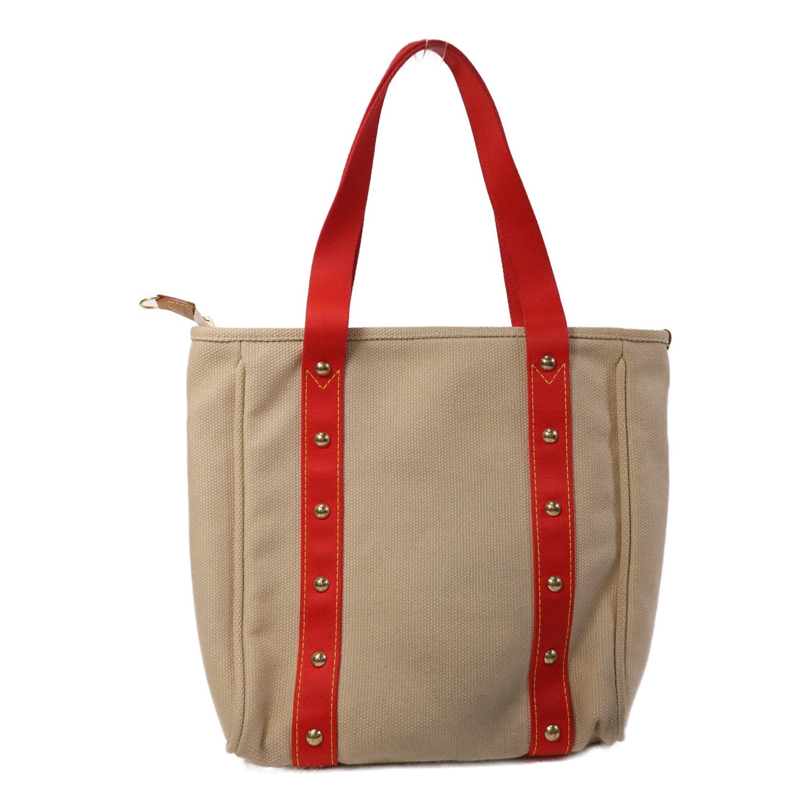 LOUIS VUITTON 帆布Cabas MM金扣手挽袋