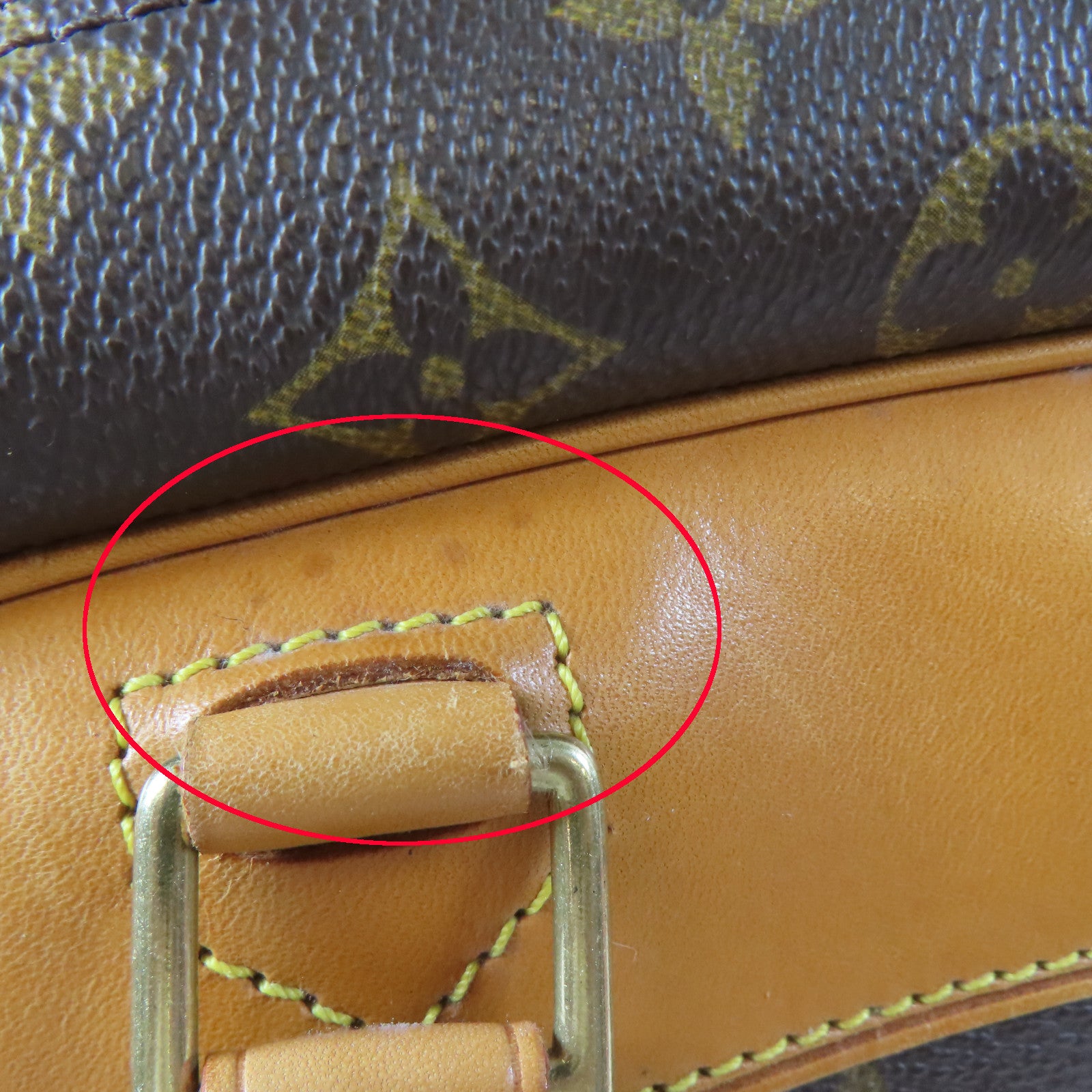 LOUIS VUITTON Monogram Trouville金扣手挽袋啡色