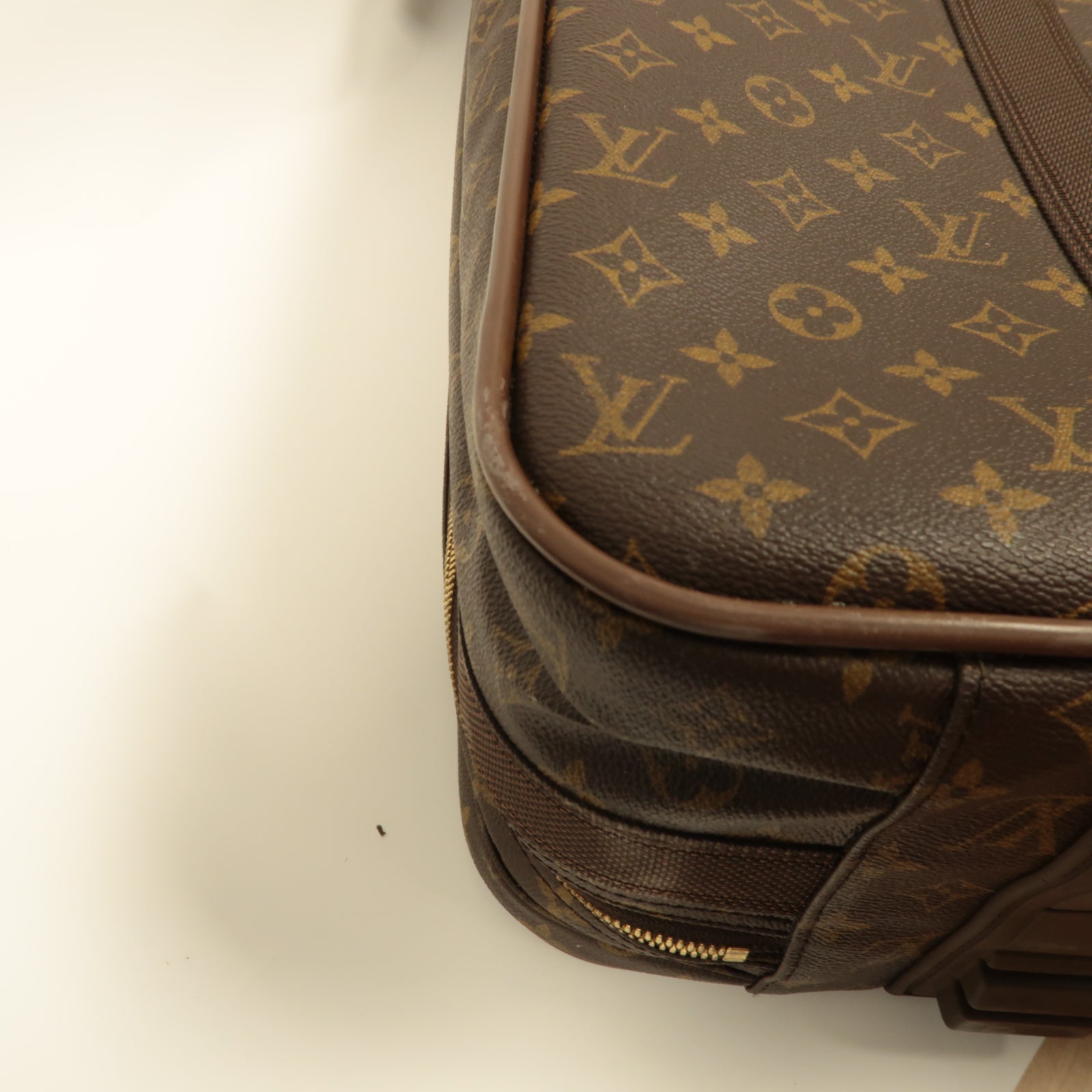 LOUIS VUITTON 【激減優惠】Monogram Satellite 70金扣行李箱啡色