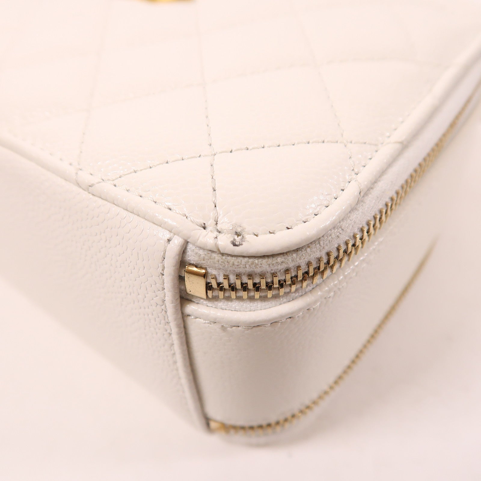 CHANEL 牛皮皮革2 Way Shoulder金扣手挽肩背兩用袋
