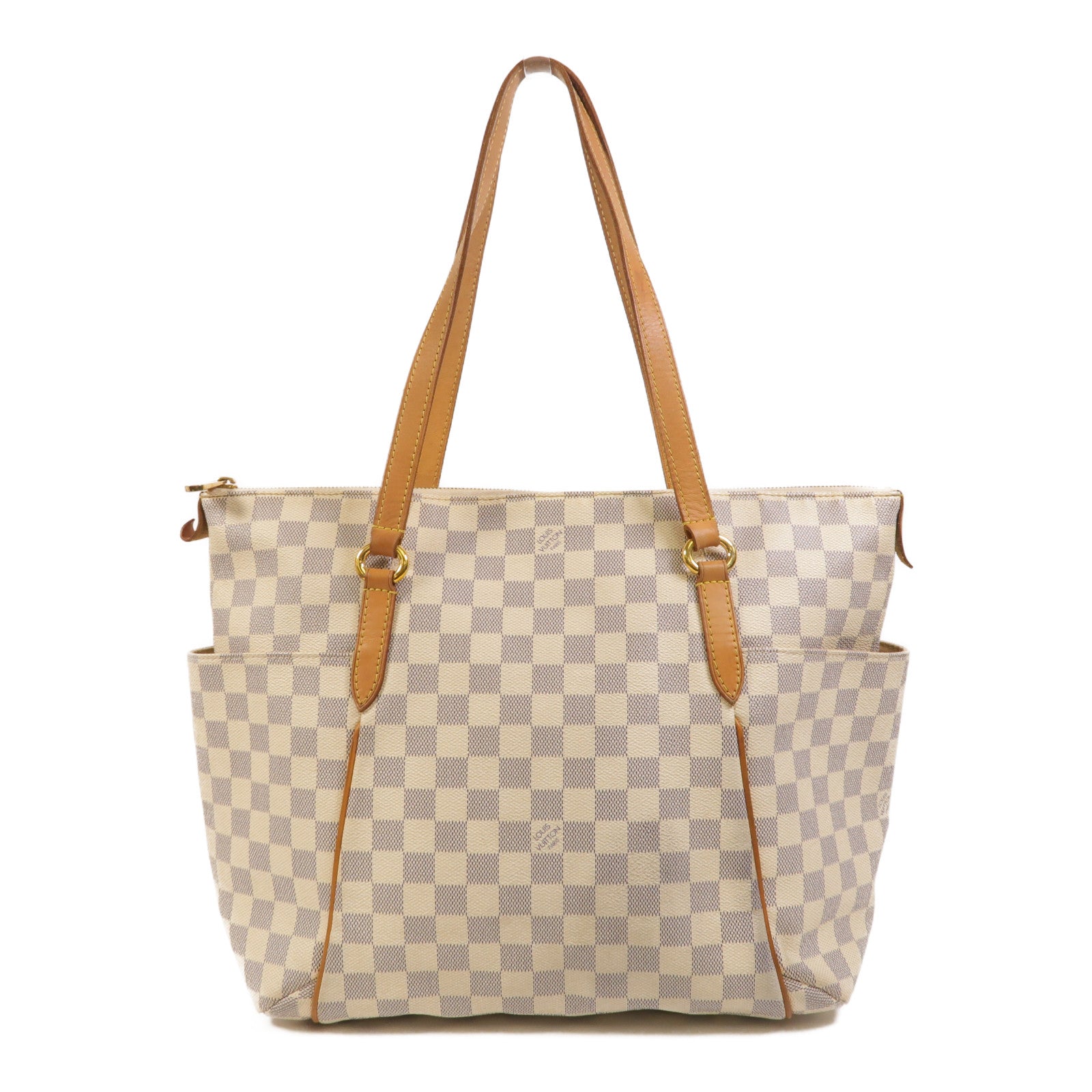 LOUIS VUITTON Damier Azur Totally金扣肩背袋
