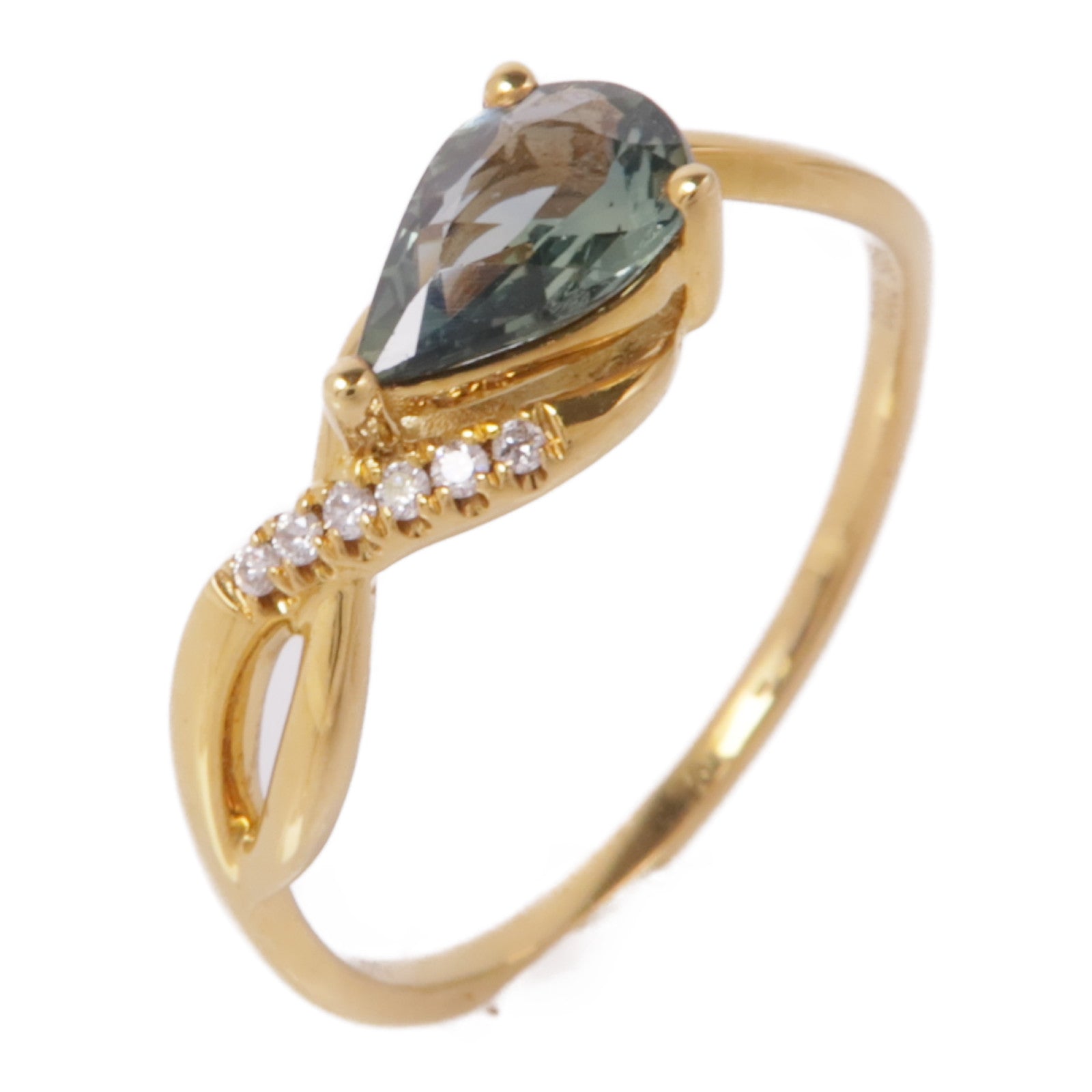 JEWELRY 18K黃金/鑽石Diamond Ring戒指US#6.25