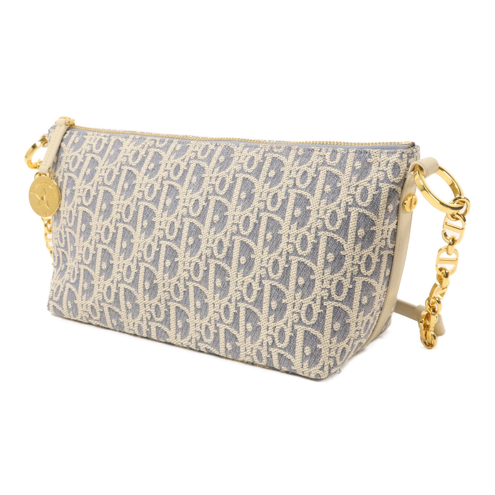 Dior 帆布Chain Shoulder鏈帶肩背袋