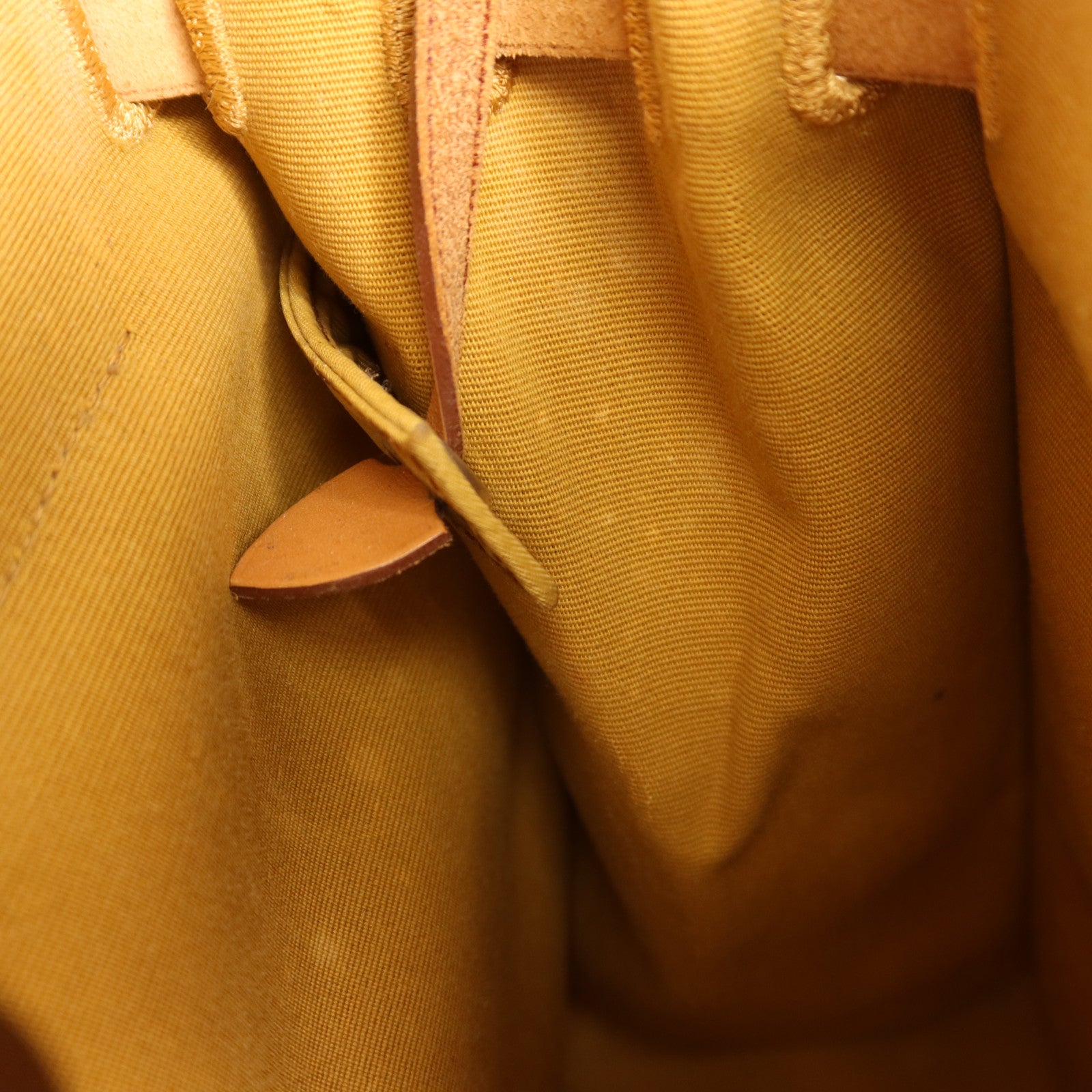 HERMES 帆布/皮革Herbag PM銀扣手挽肩背兩用袋Jaune Ambre