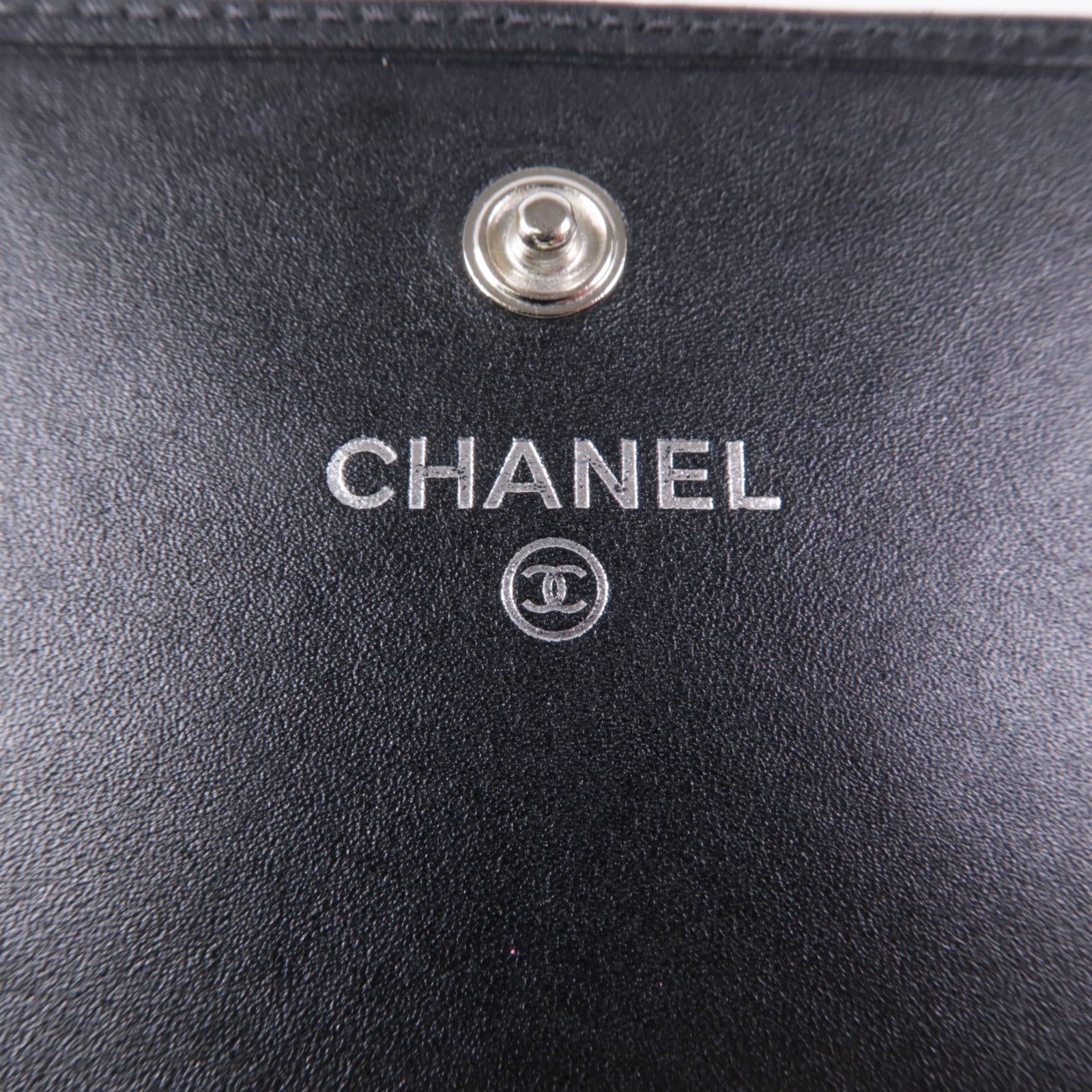 CHANEL 【激減優惠】牛皮皮革Cambon Long Wallet銀扣長錢包