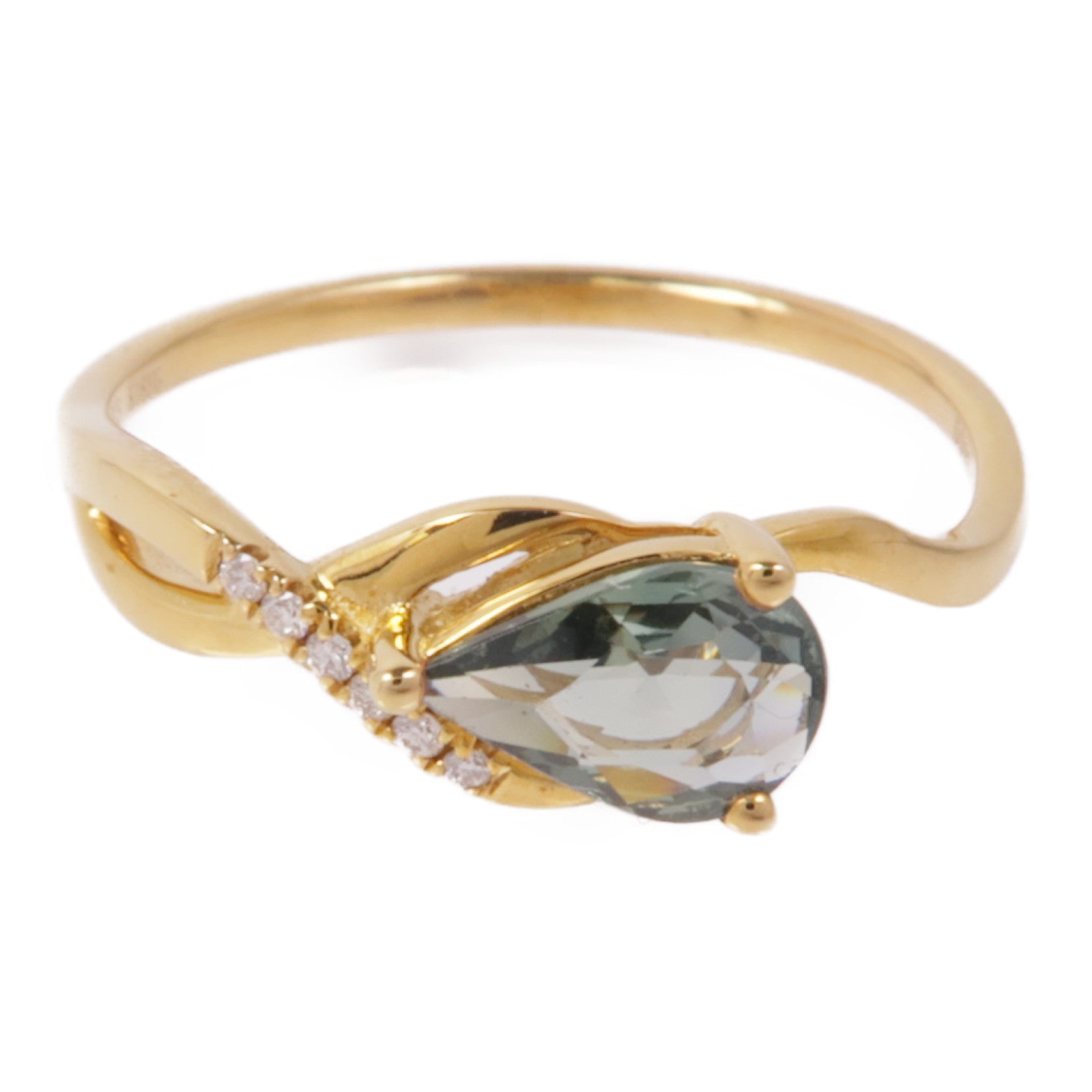 JEWELRY 18K黃金/鑽石Diamond Ring戒指US#6.25