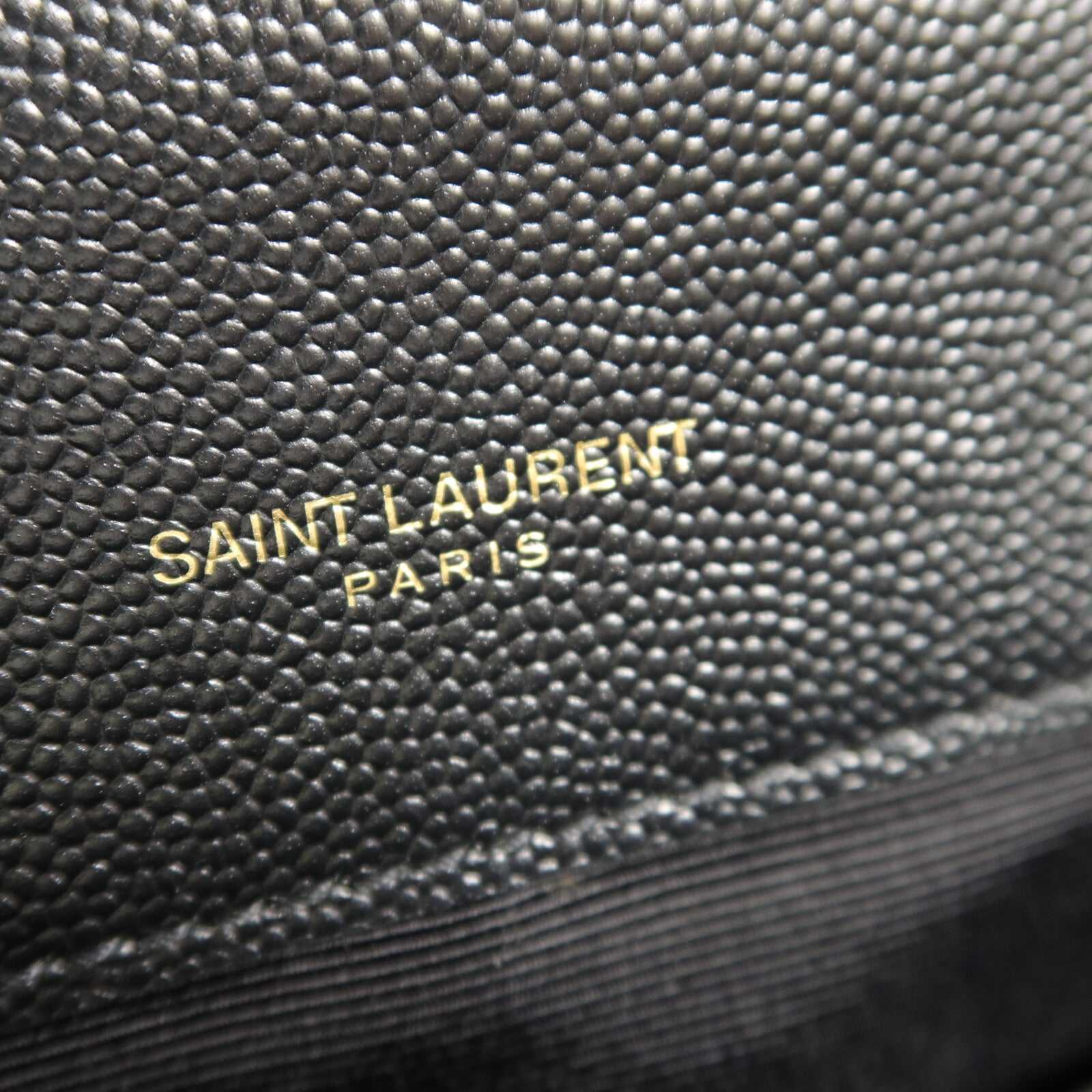 SAINT LAURENT 牛皮皮革Envelope鏈帶肩背袋