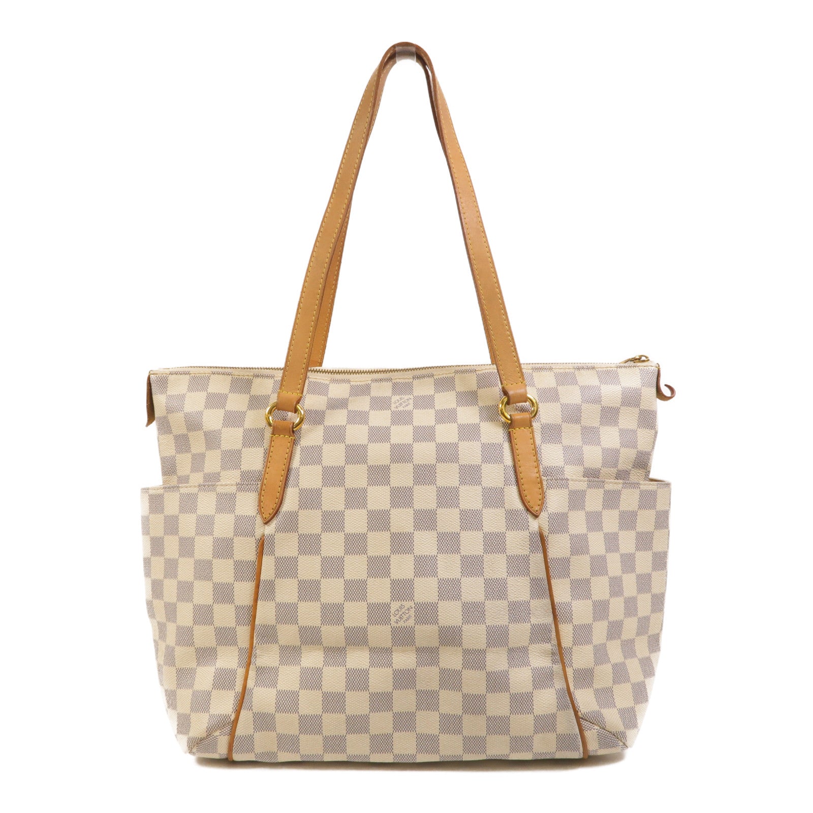 LOUIS VUITTON Damier Azur Totally金扣肩背袋