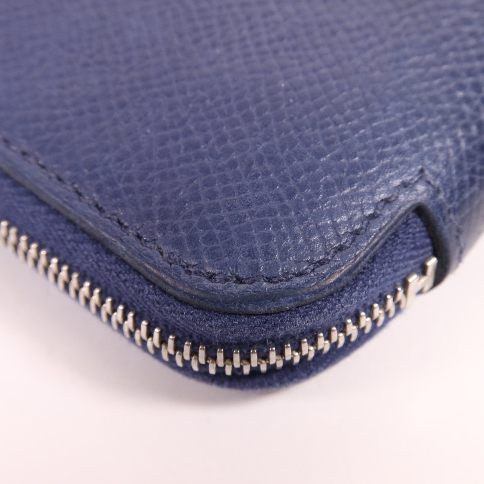 HERMES Clemence皮革Silk In Long Wallet銀扣長錢包