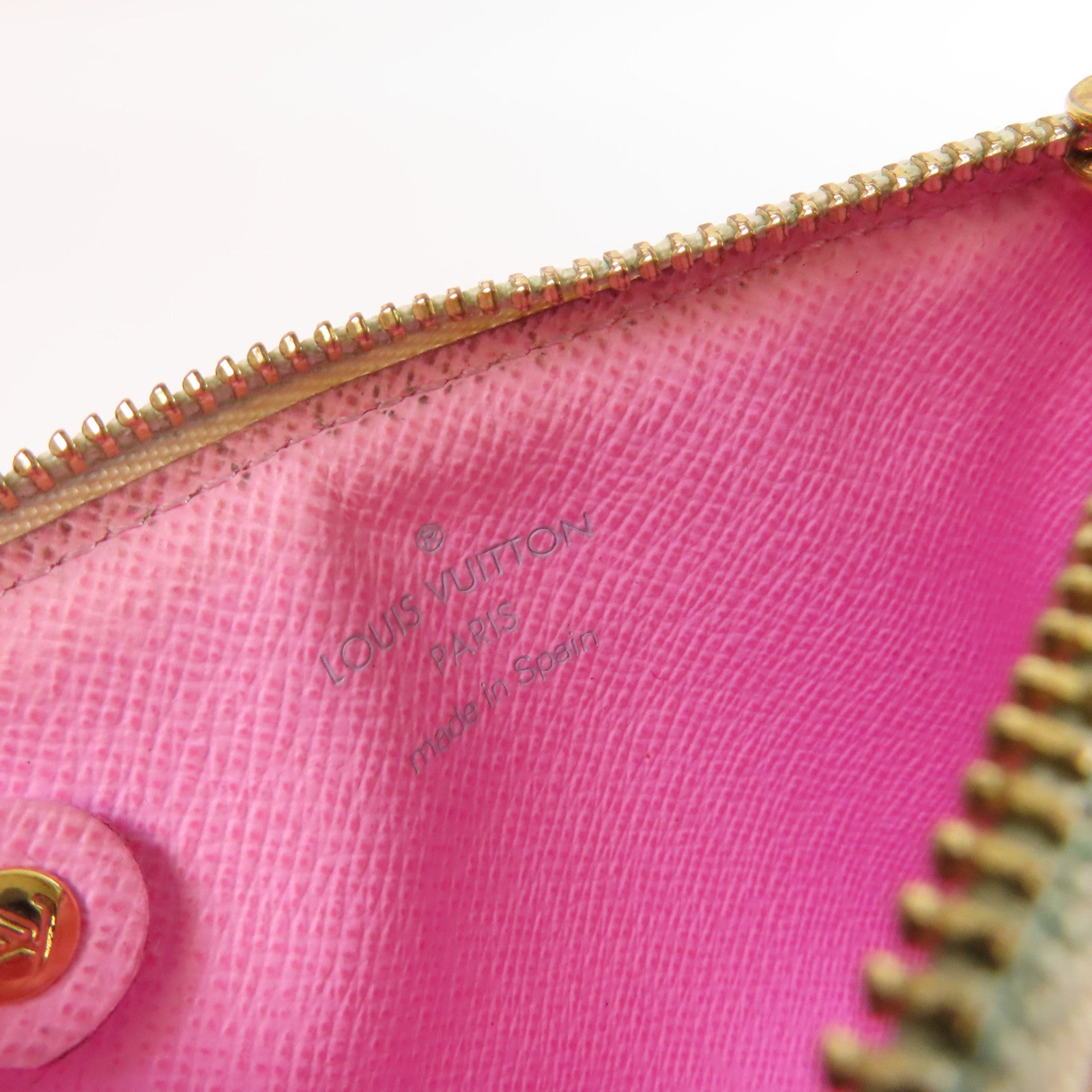 LOUIS VUITTON 【激減優惠】Monogram Multicolore Pochette Cles Key Pouch金扣零錢鑰匙包白色/彩色