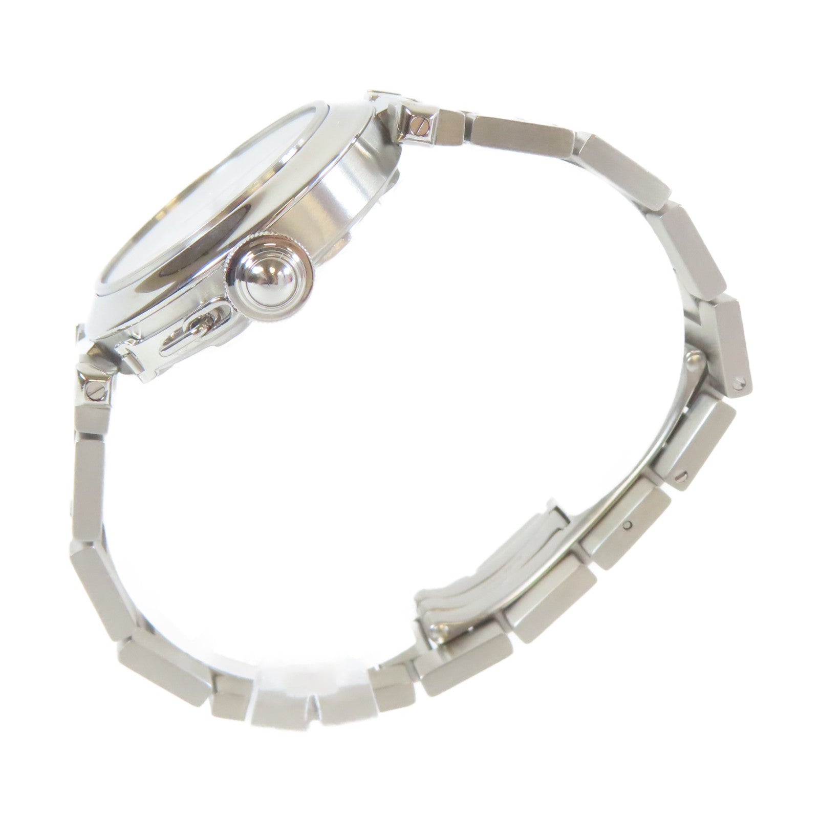 CARTIER Pasha C不鏽鋼手錶自動機芯白色