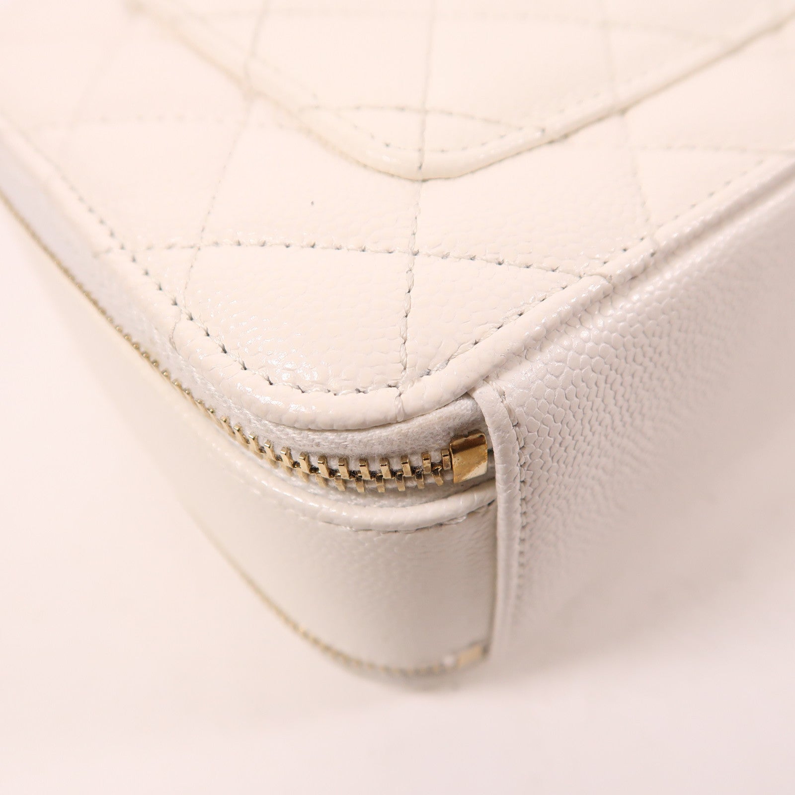 CHANEL 牛皮皮革2 Way Shoulder金扣手挽肩背兩用袋