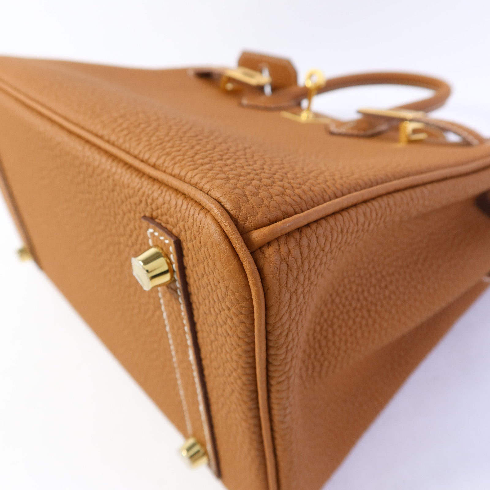 HERMES Togo皮革Birkin 25金扣手挽袋Gold