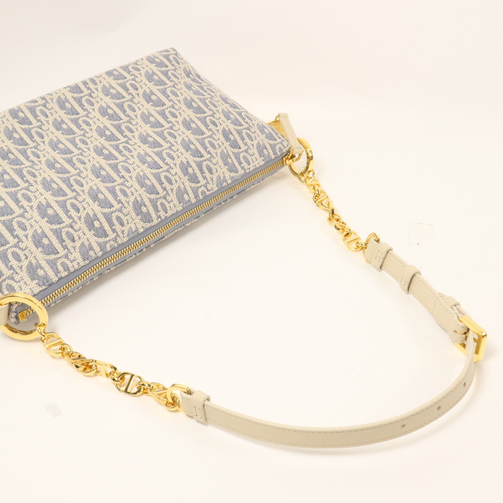Dior 帆布Chain Shoulder鏈帶肩背袋