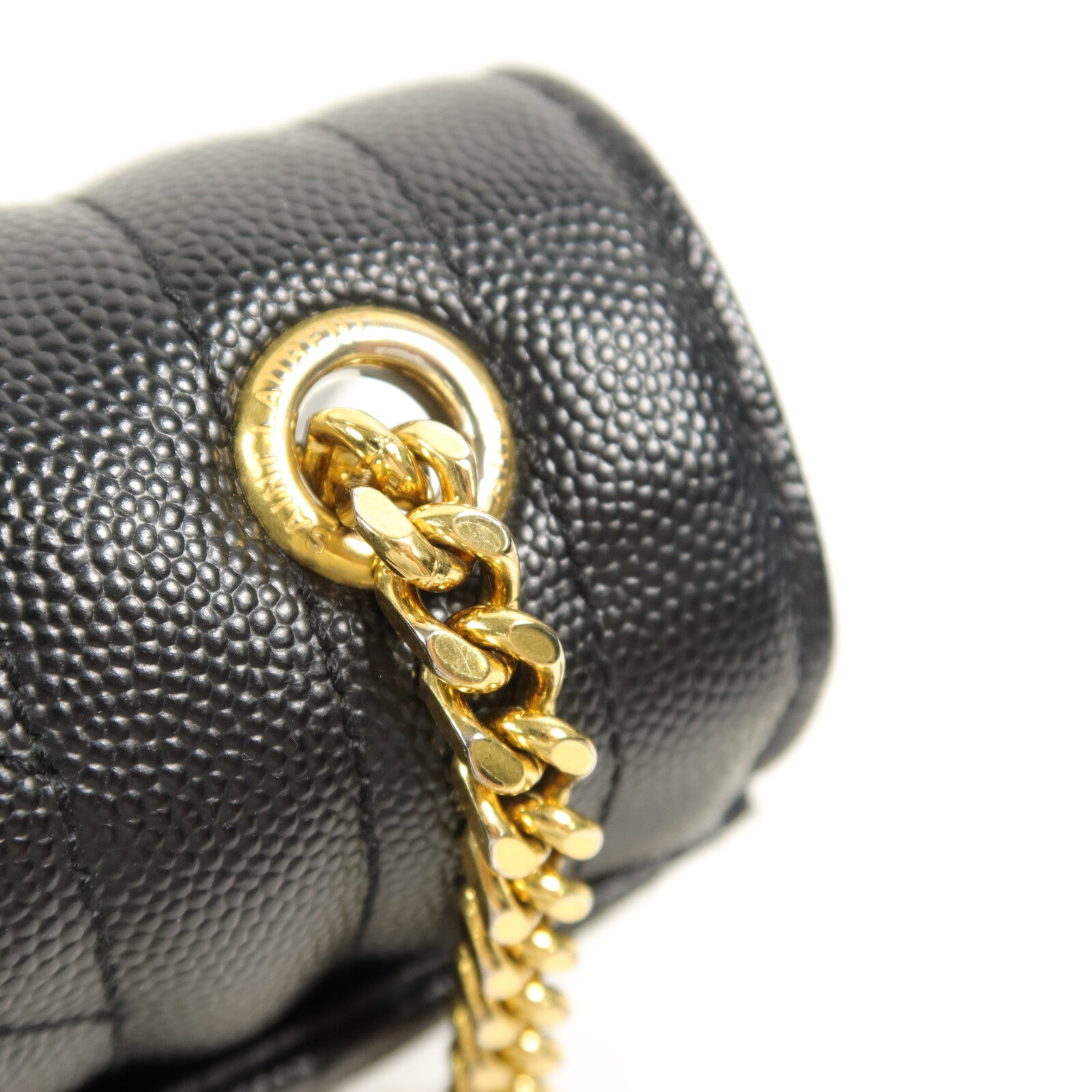 SAINT LAURENT 牛皮皮革Envelope鏈帶肩背袋