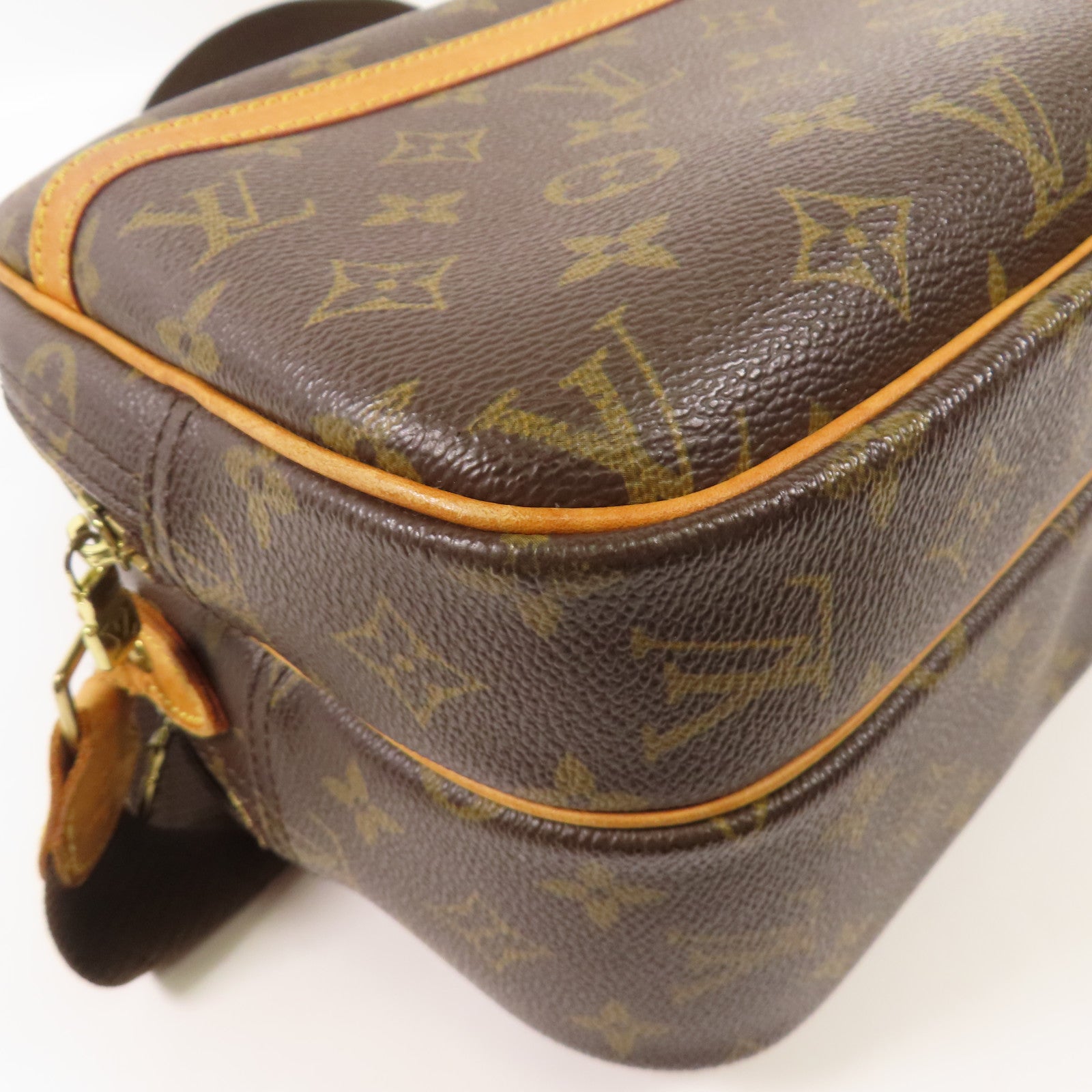 LOUIS VUITTON LV GHW Reporter PM Shoulder Bag Monogram M45254 Brown