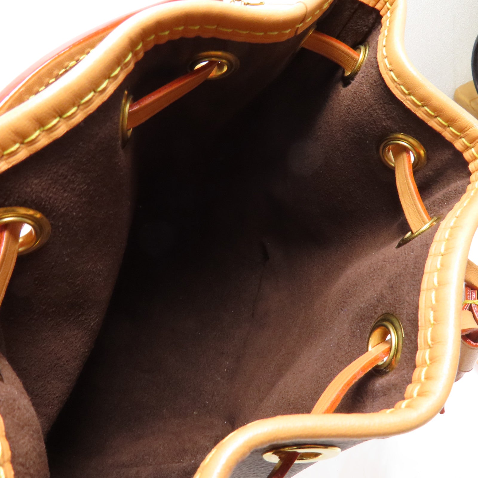 LOUIS VUITTON LV GHW Nano Noe 2way Handbag M81266 Monogram Brown