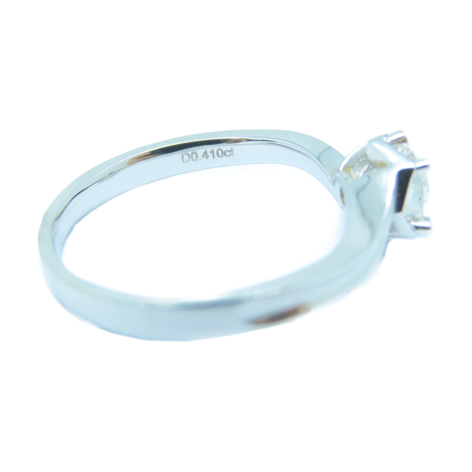 JEWELRY 【激減優惠】18K白金Diamond Ring0.41ct鑽石戒指US#6