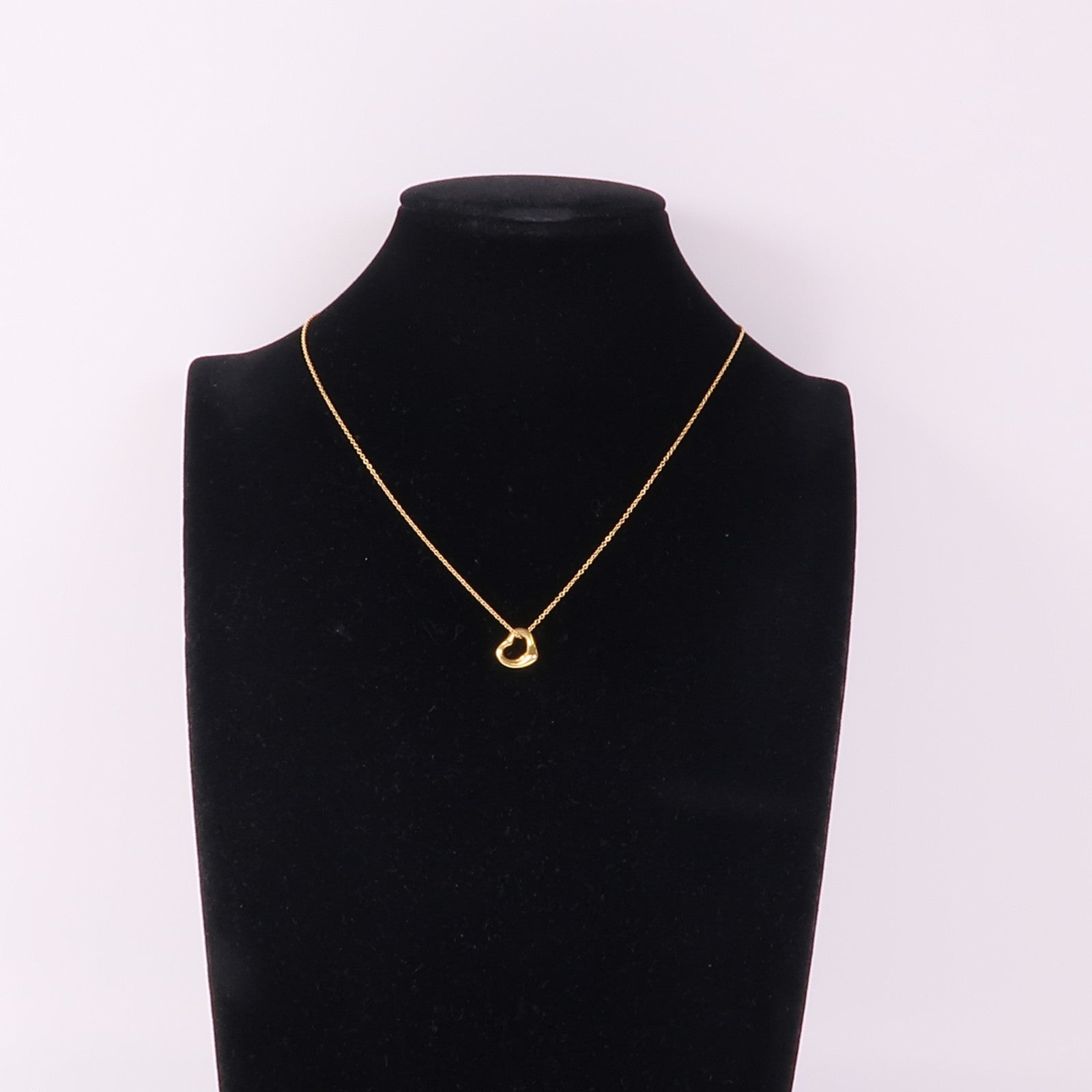 TIFFANY＆CO 18K黃金Open Heart Necklace項鍊